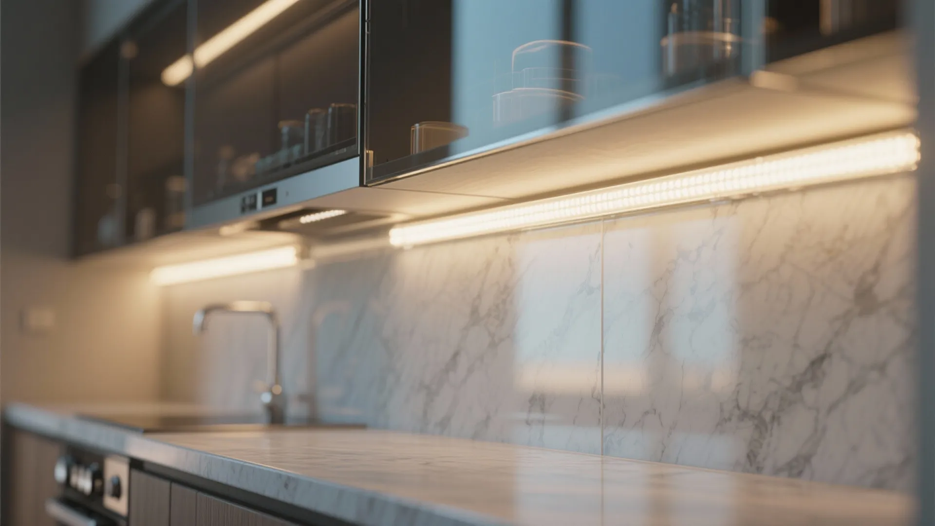 Layered Lighting and Slim Appliances