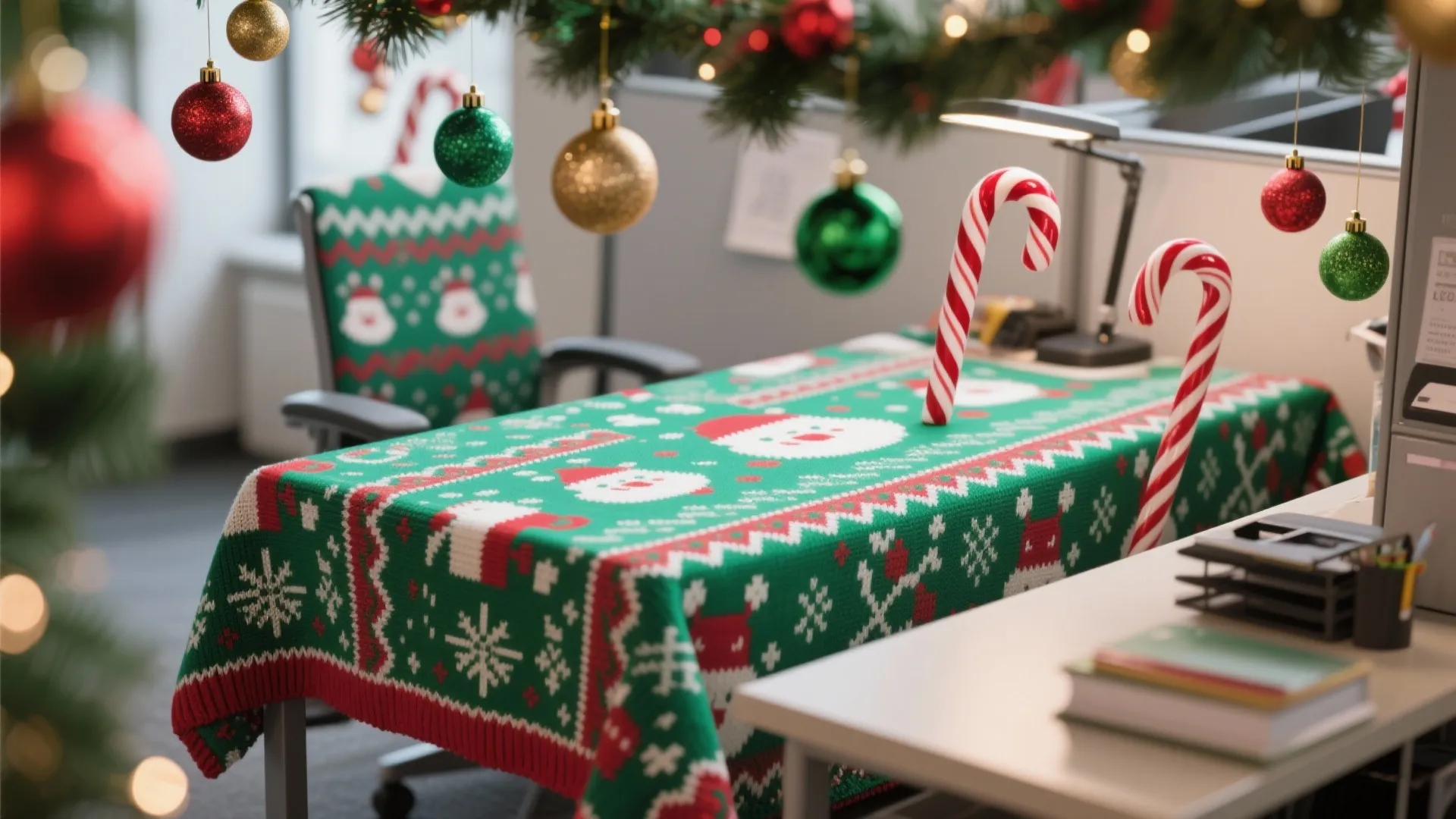6. Ugly Sweater Desk Display