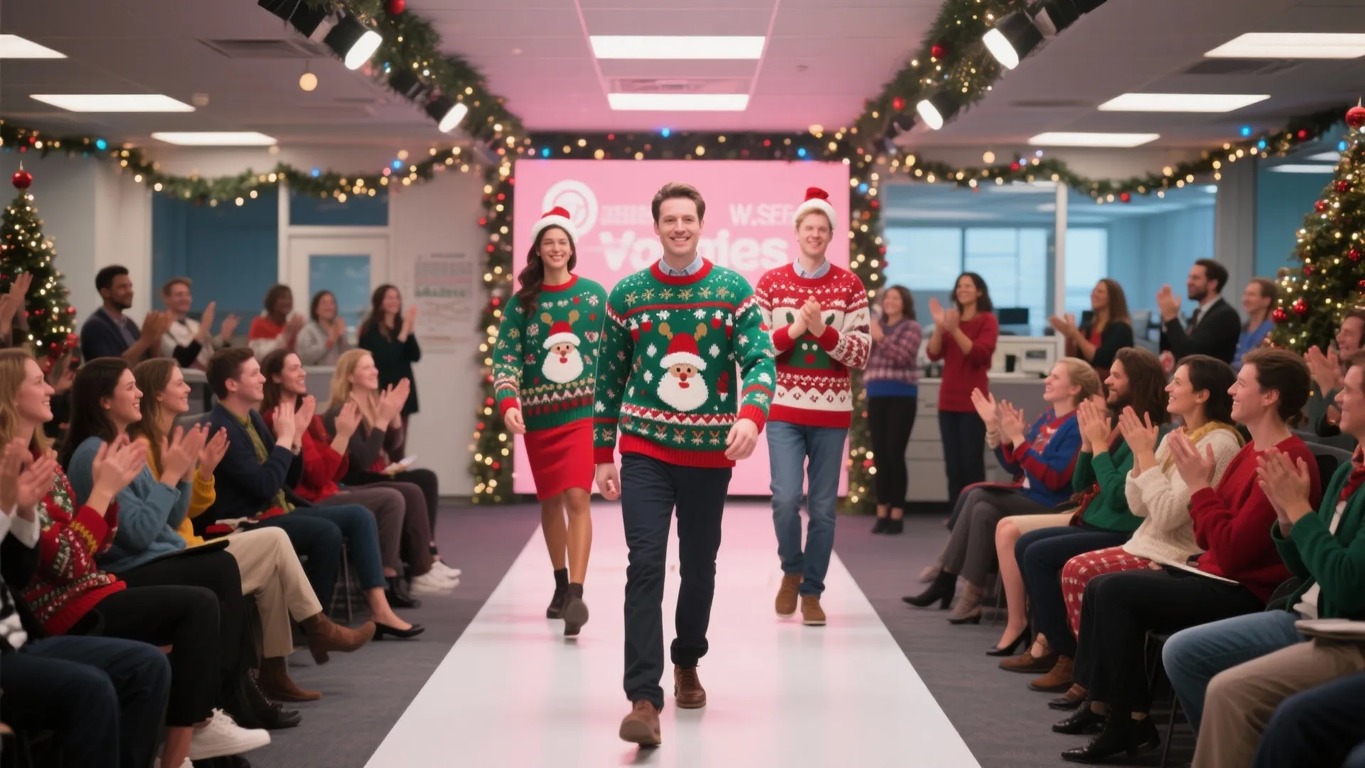 7. Ugly Sweater Fashion Show