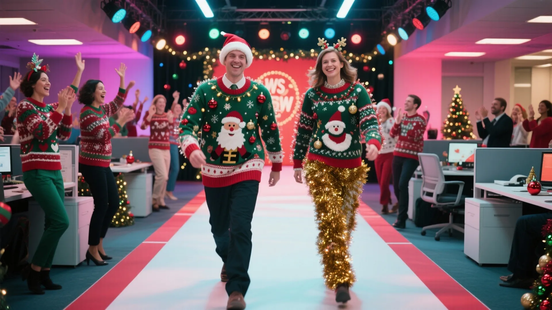 7. Ugly Sweater Runway Show