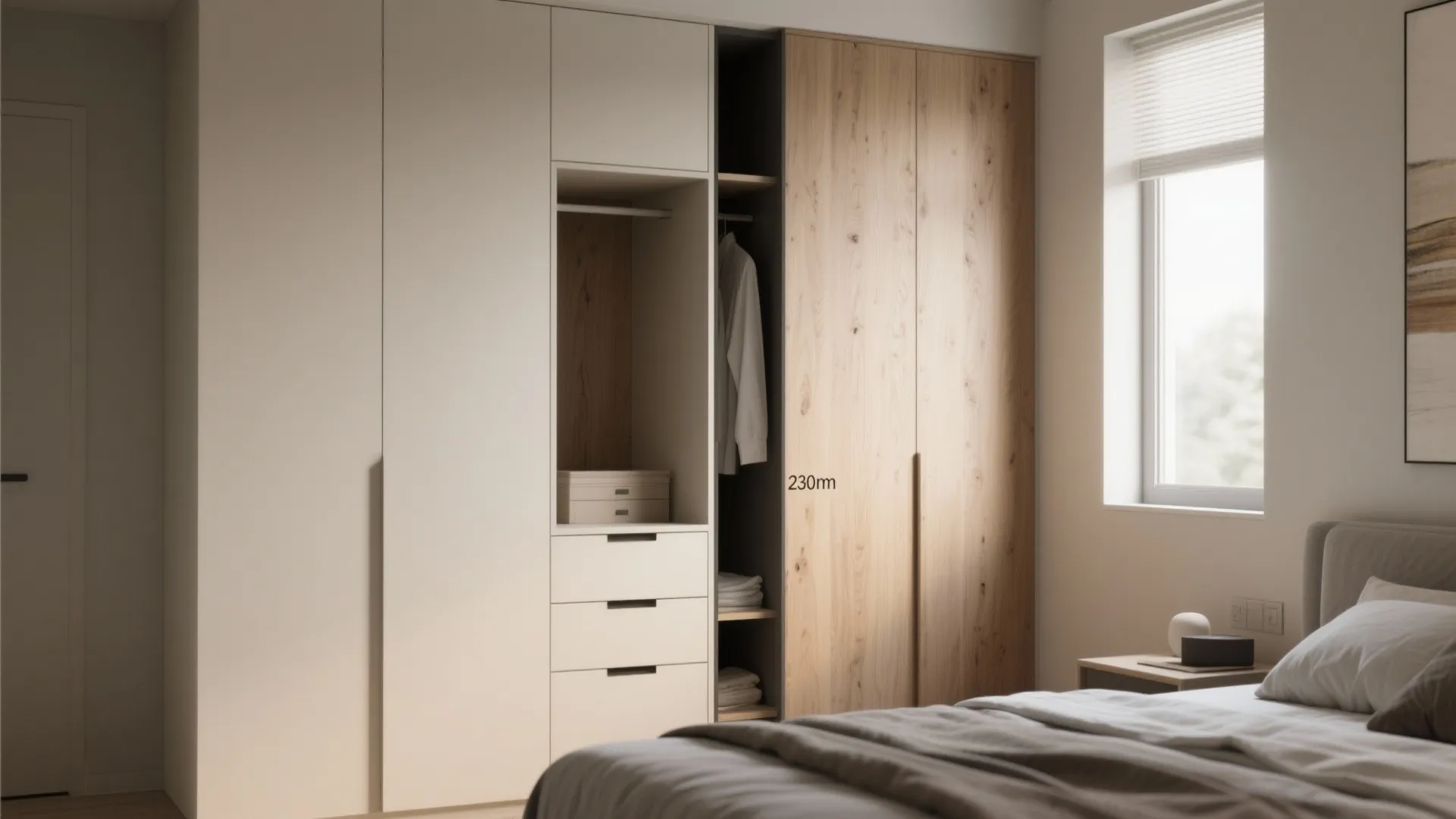 5 Smart Ideas for a 230mm x 100 Deep Bedroom Closet: Creative solutions from my own projects for ultra‑narrow bedroom closets