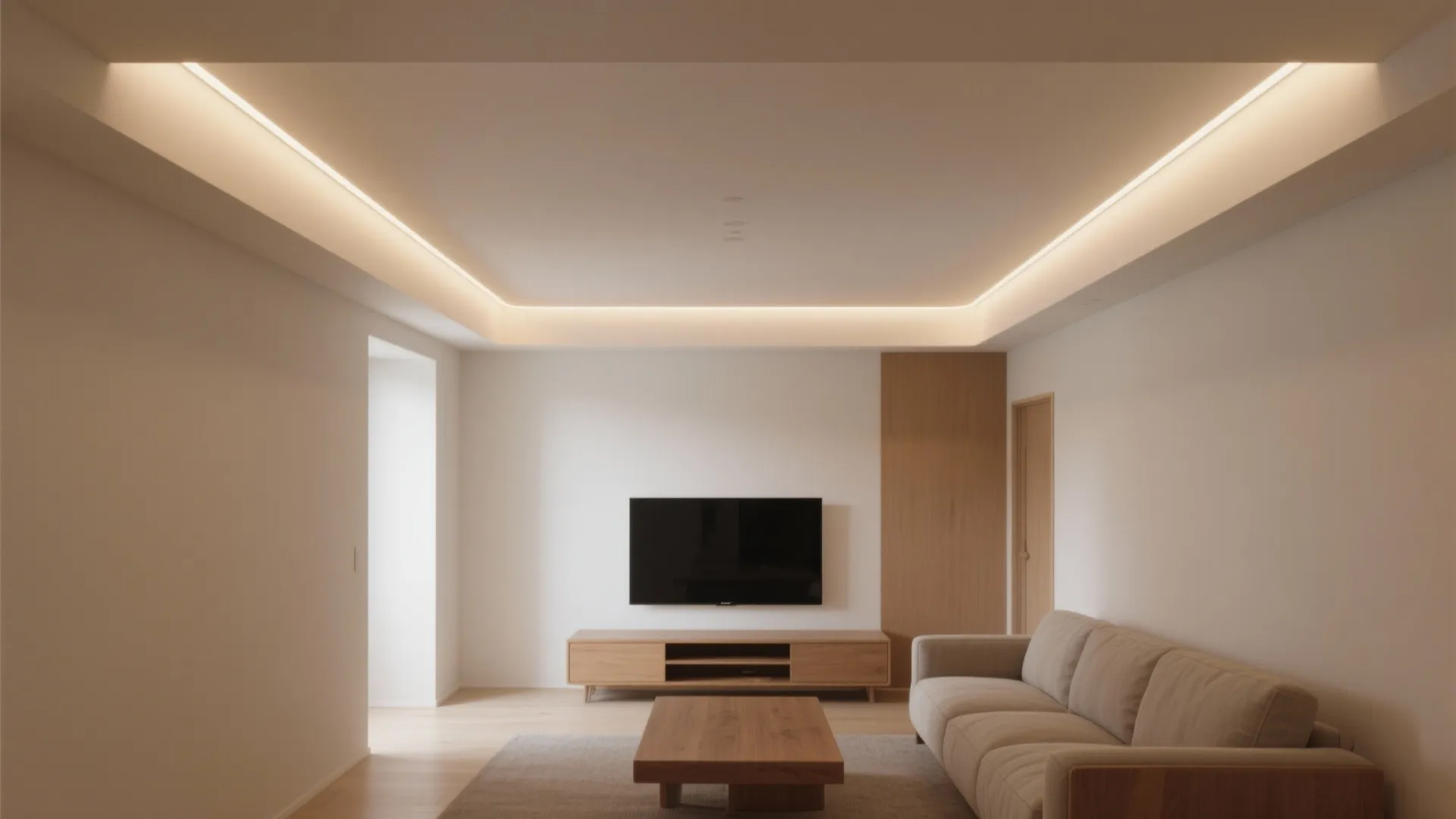 Ultra-slim recessed perimeter tray