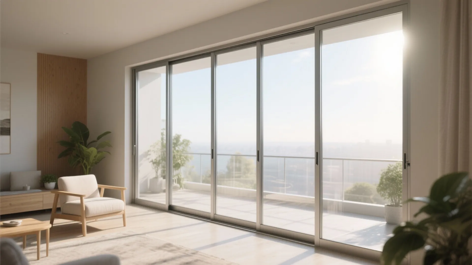 Ultra‑slim multi‑panel sliders