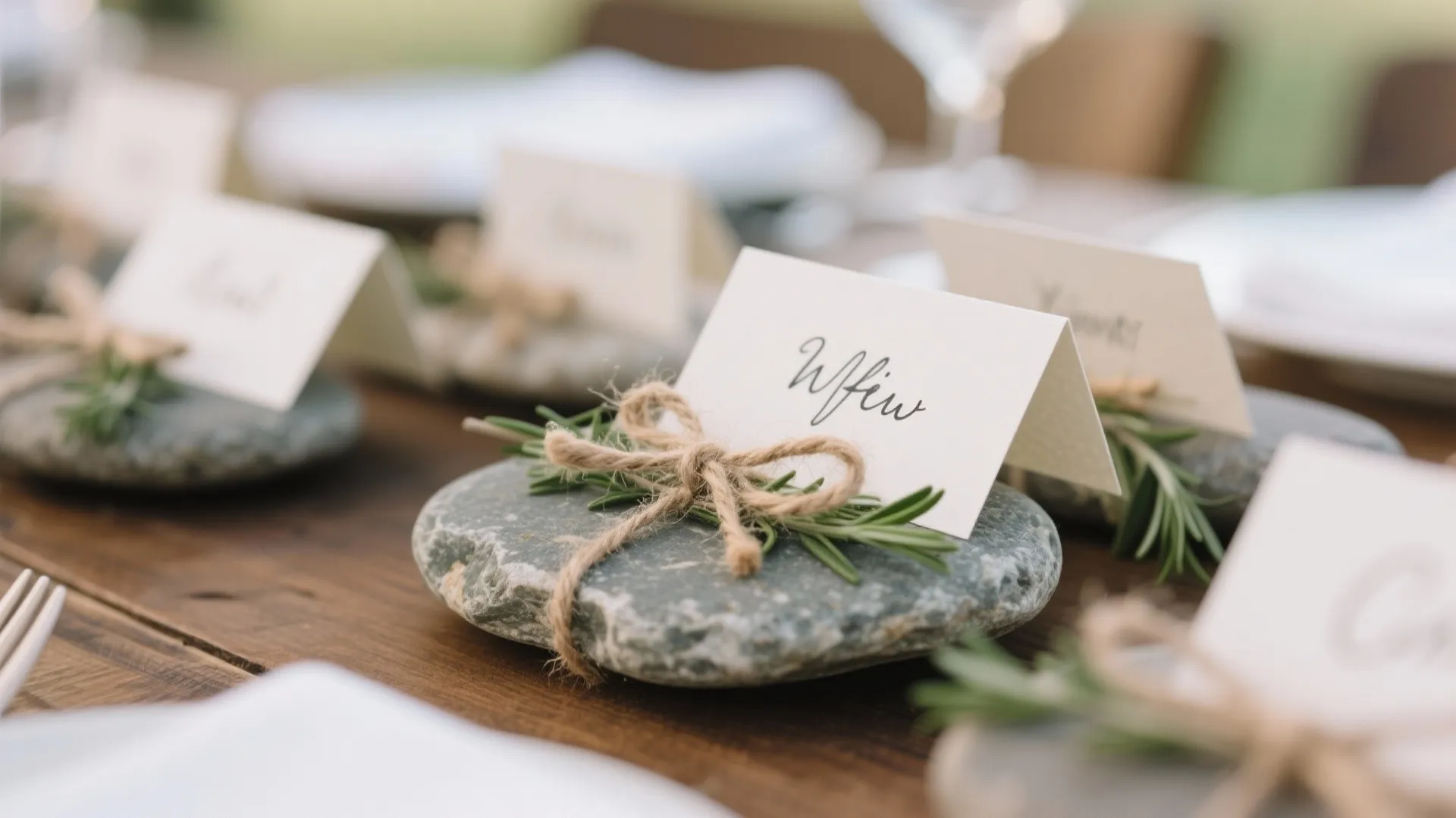 6. Unconventional Place Cards
