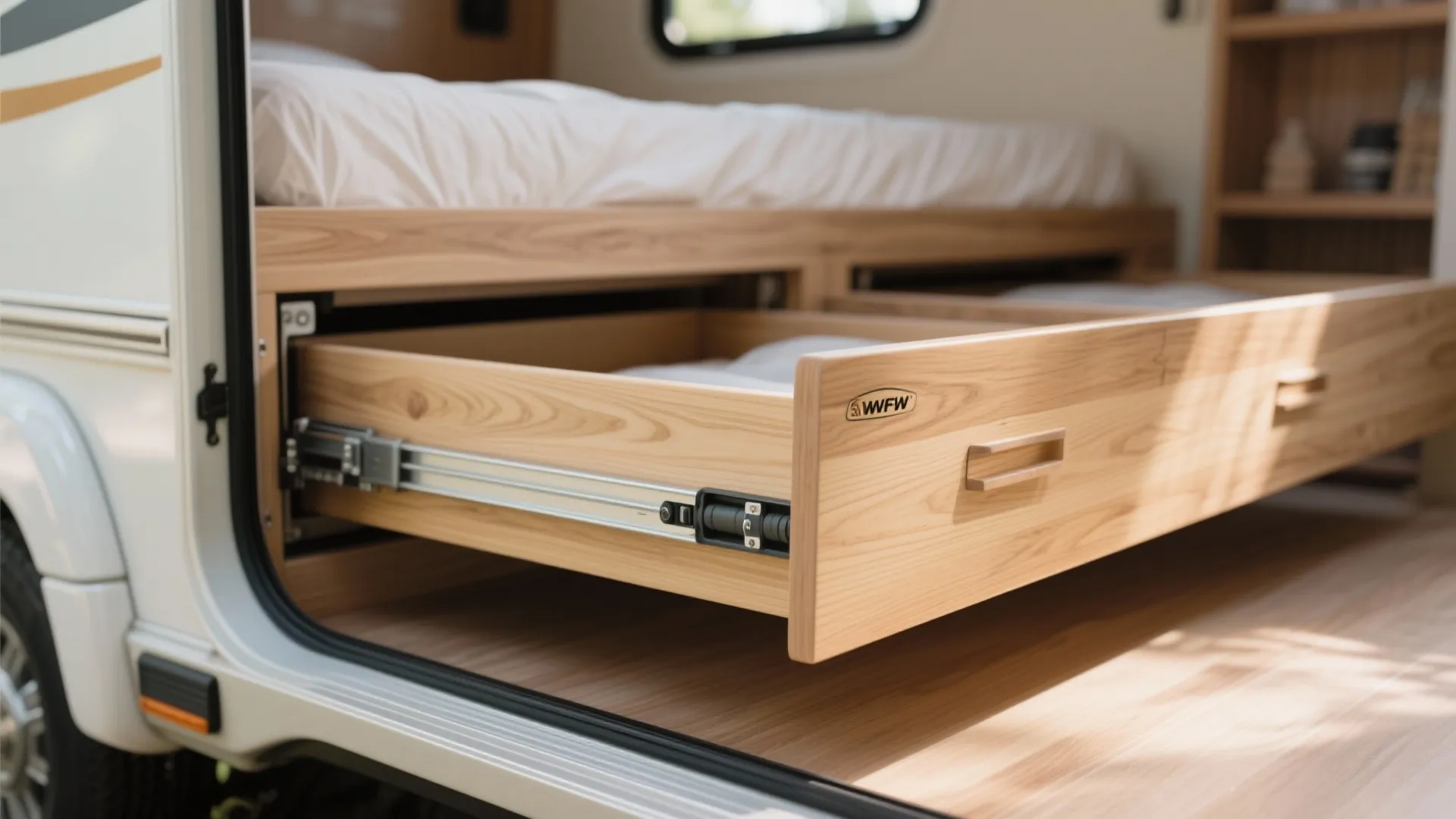 3. Under-Bed Roll-Out Drawers