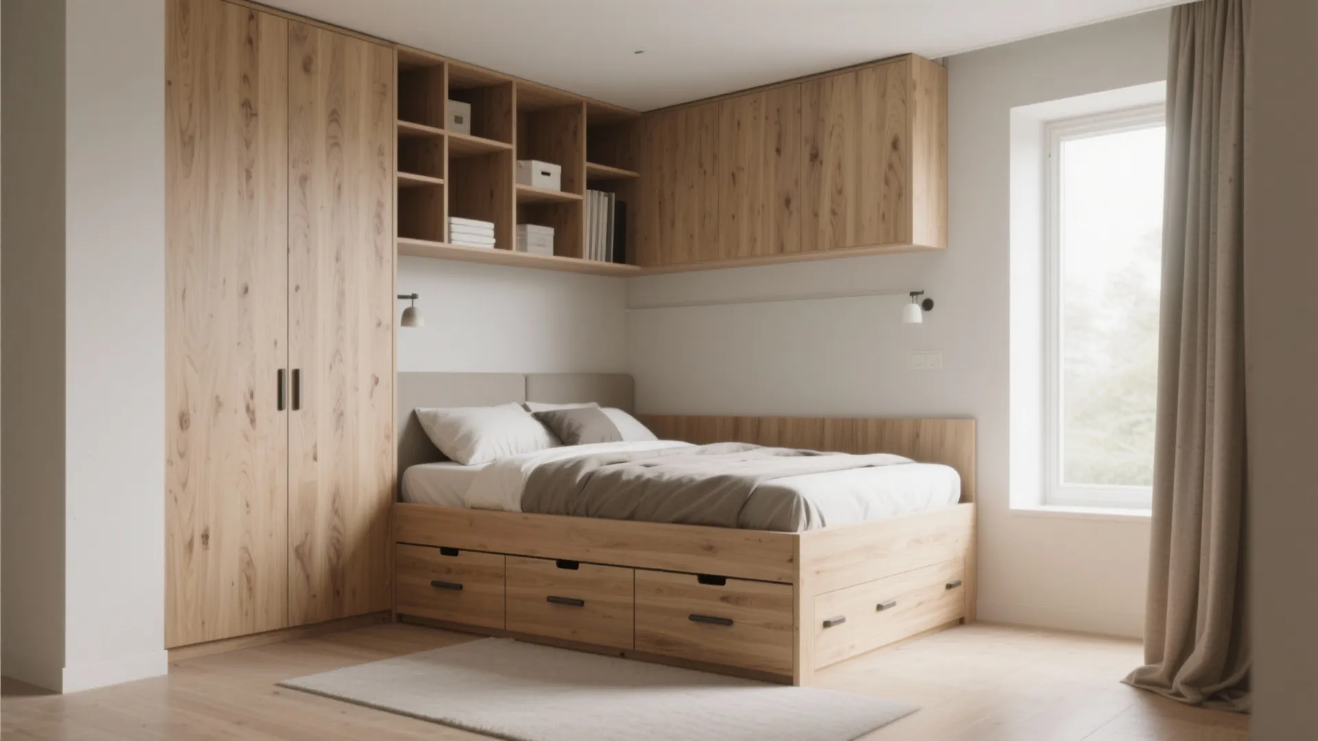 Under-Bed Integrated Wardrobe Drawers