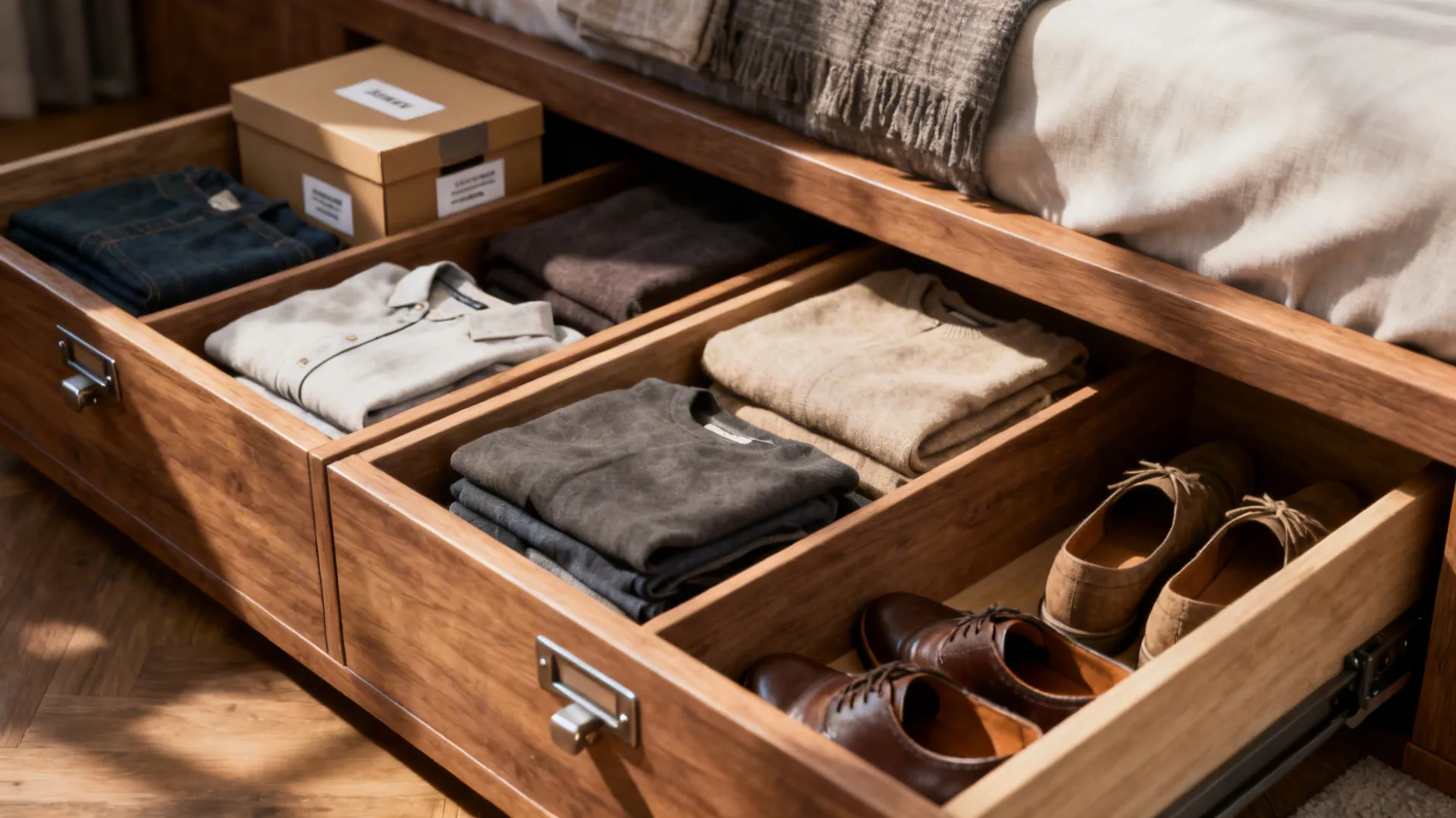2. Under-bed pull-out drawers