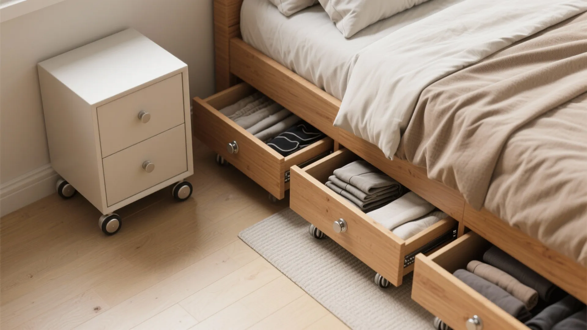 5. Under-Bed Dresser Drawers & Mobile Dressers