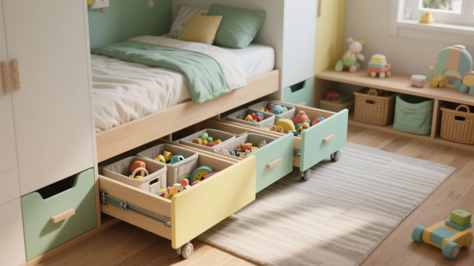 Smart Storage Under the Bed