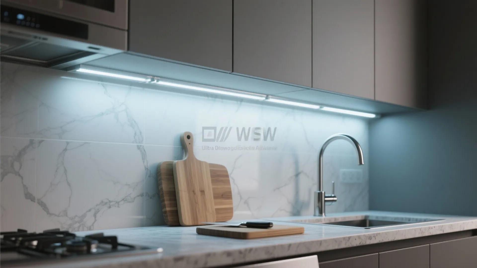 3. Under-cabinet and toe-kick lighting for task comfort