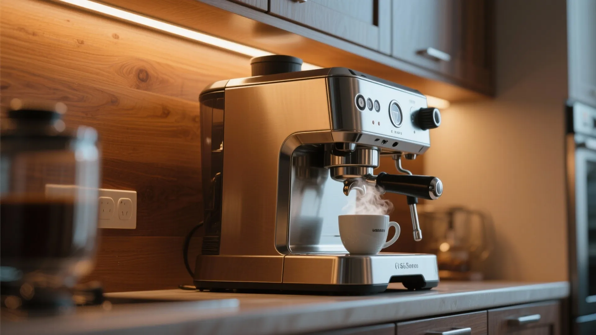4. Under-Cabinet Espresso Setup