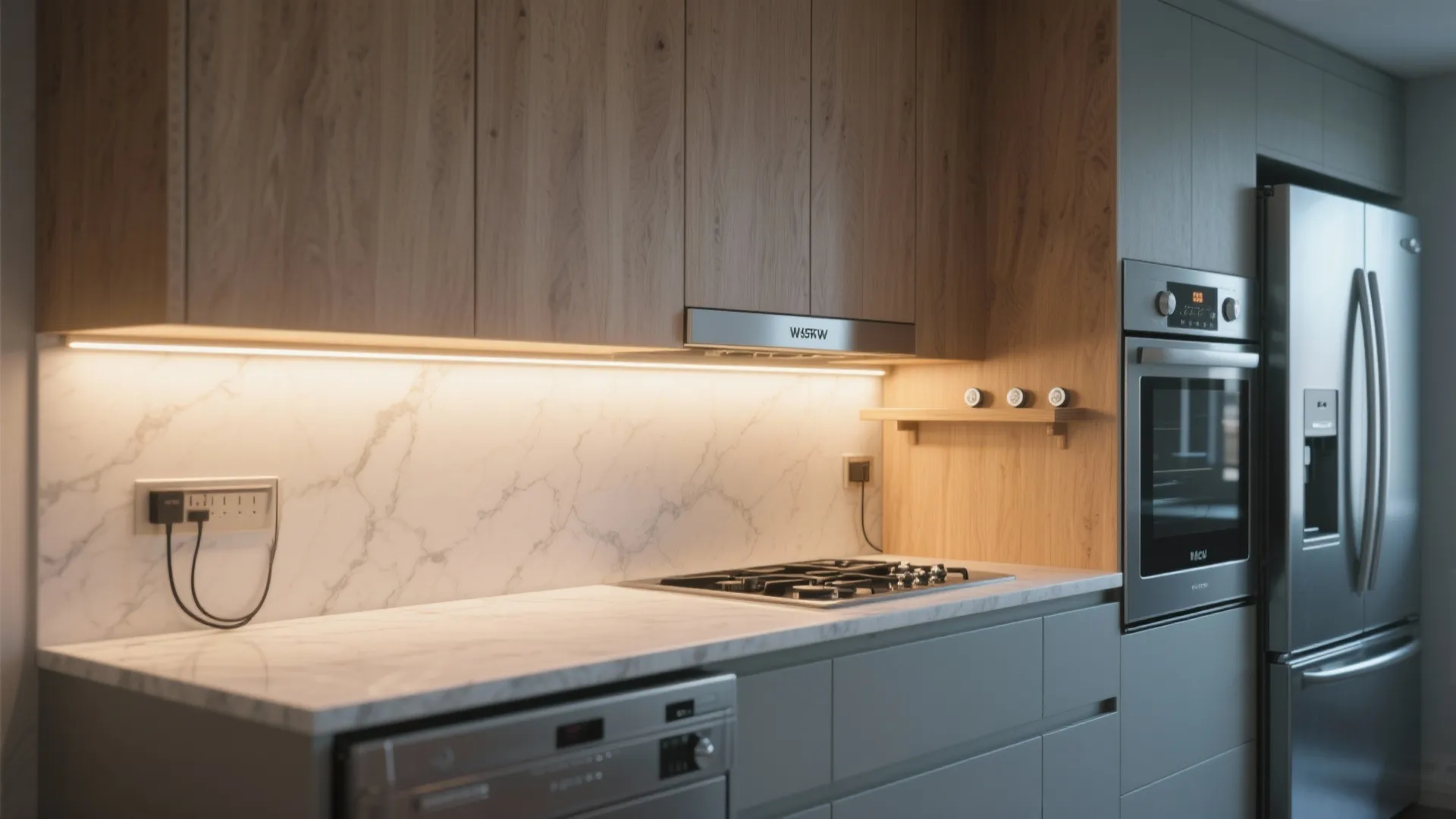 Warm Under-Cabinet Glow for Kitchens that Breathe