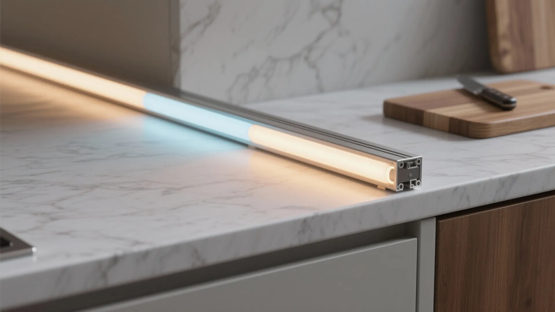 3. Under-cabinet strips for task clarity