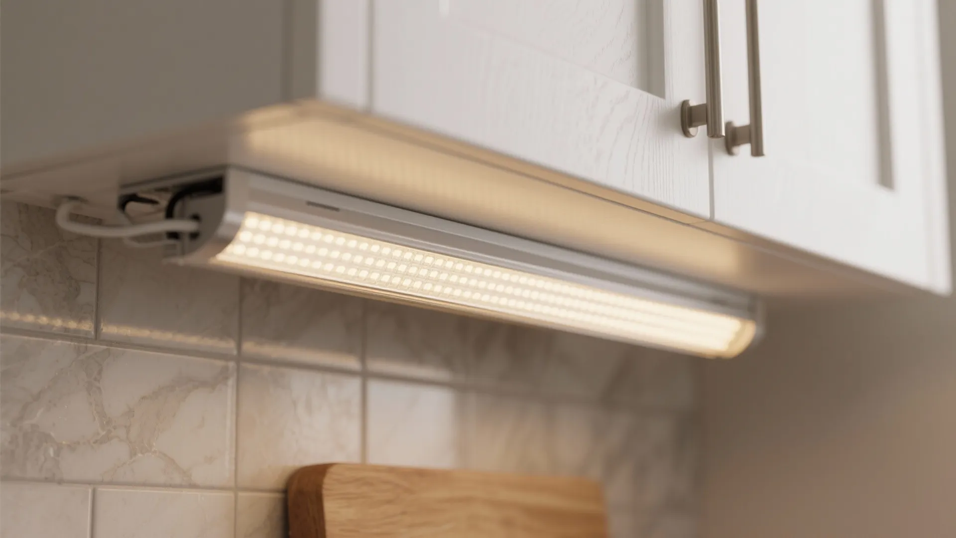 2) Under-cabinet LEDs that disappear—but work hard