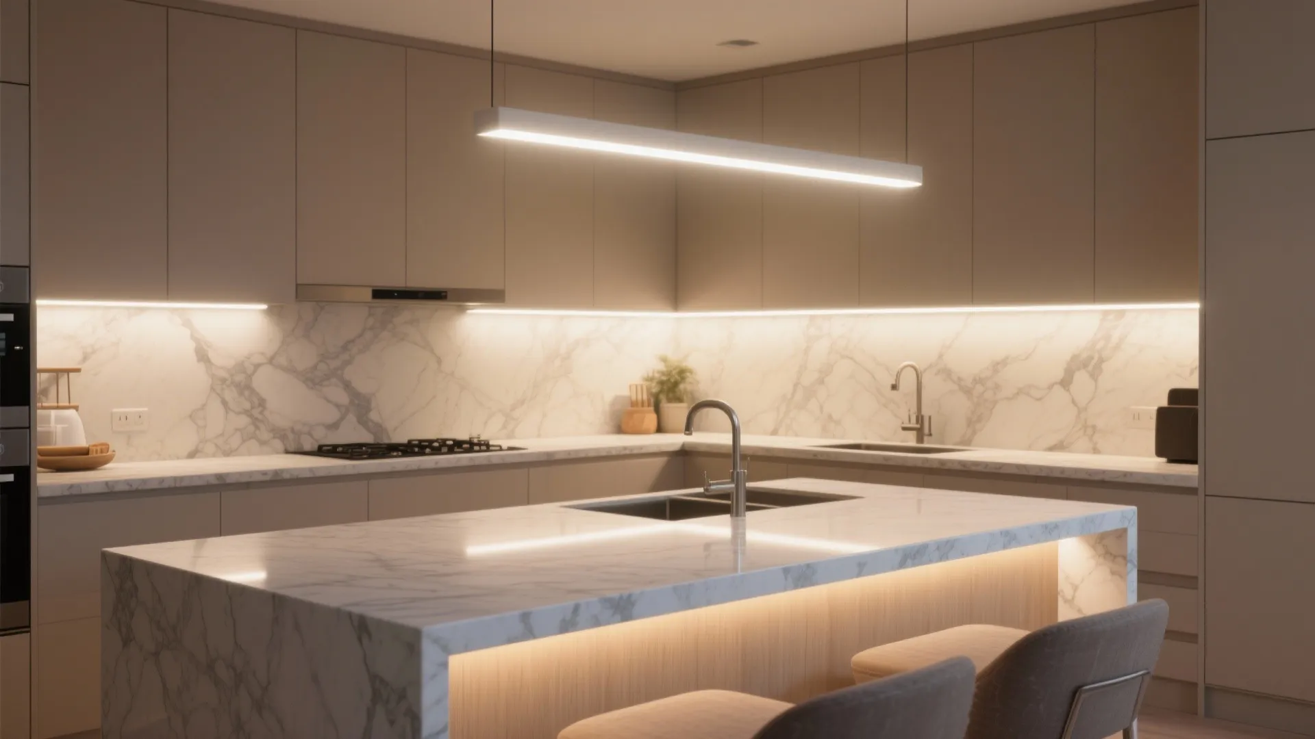 Under-Cabinet Lighting Glow