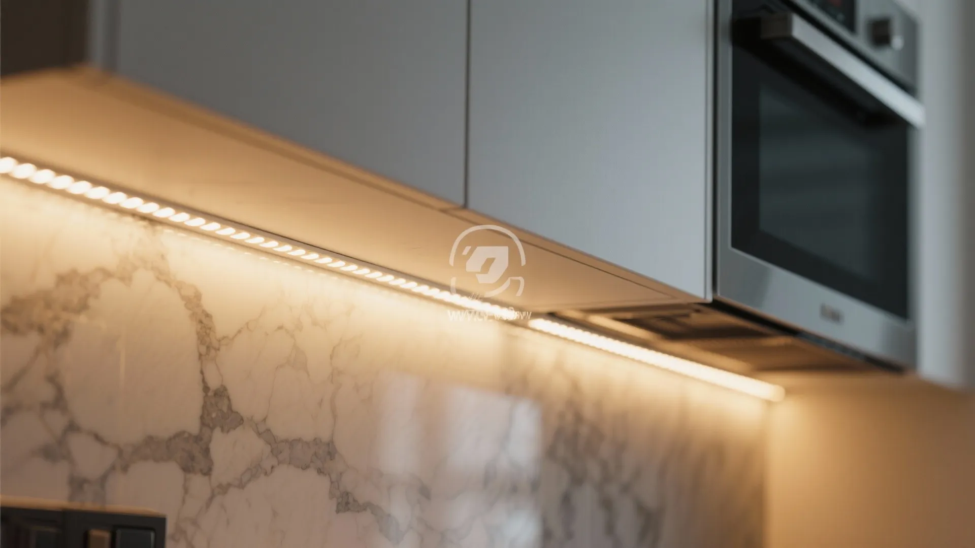 3. Install under-cabinet lighting