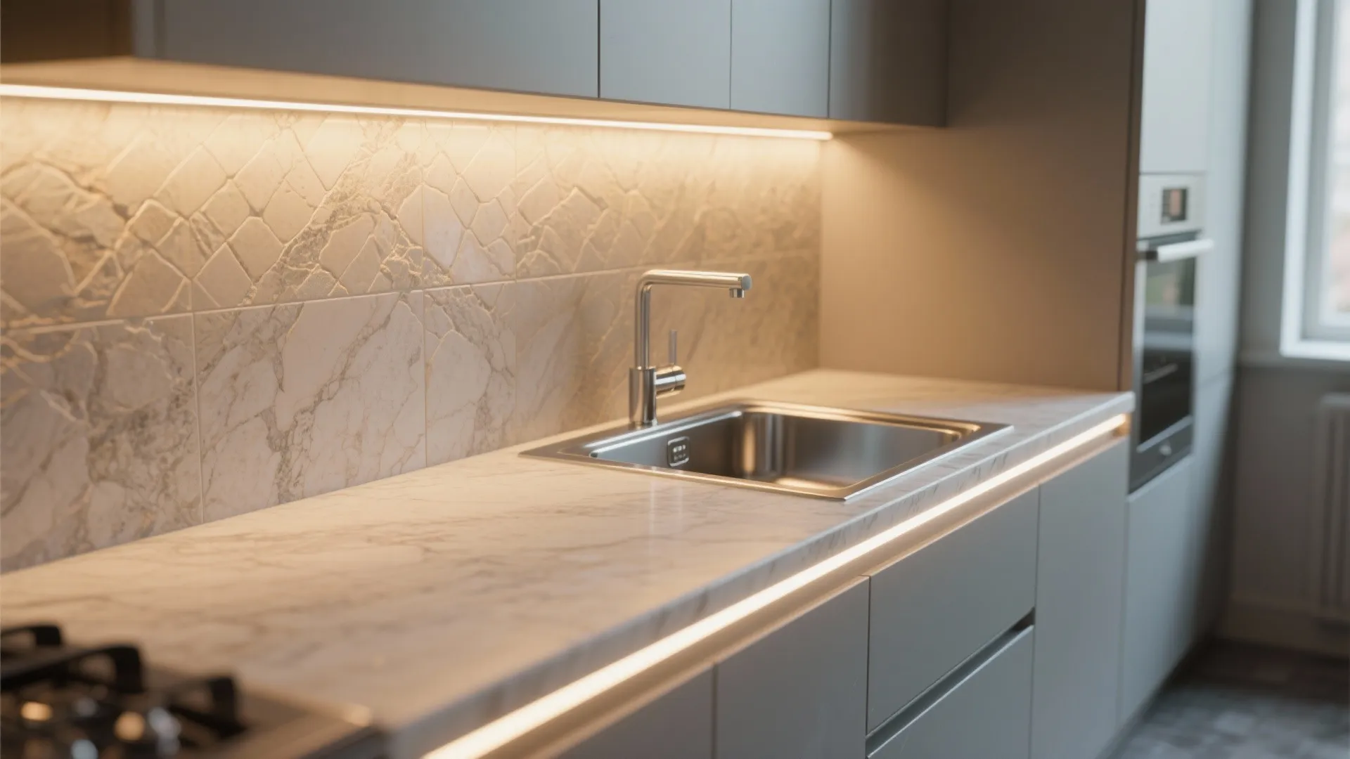 6. Install Under-Cabinet Lighting