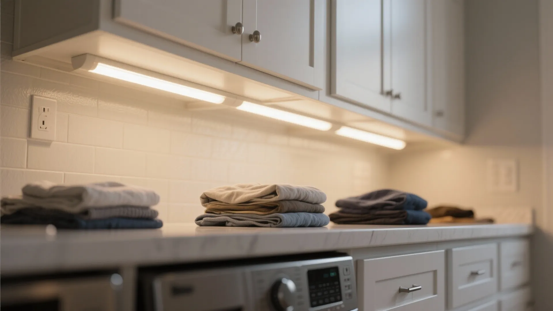 6. Overhead Cabinets with Task Lighting