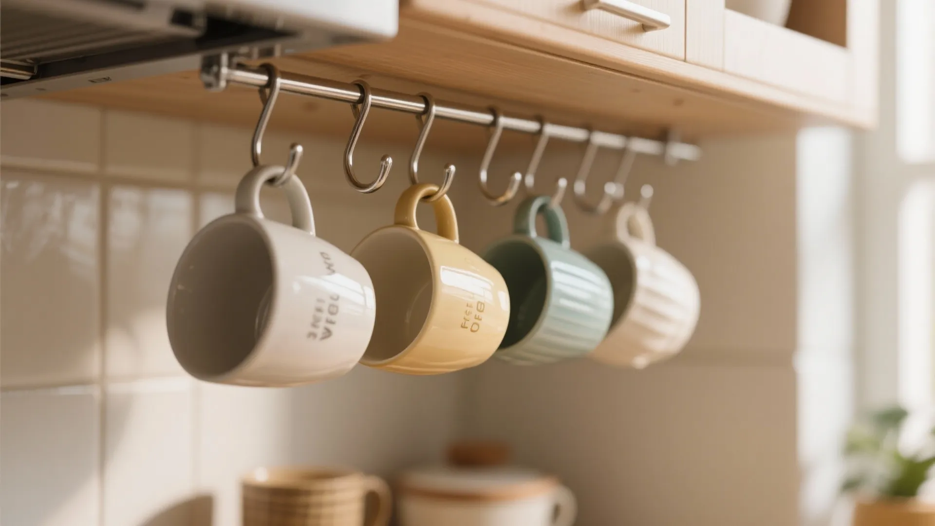 4. Under-Cabinet Hanging Shelves