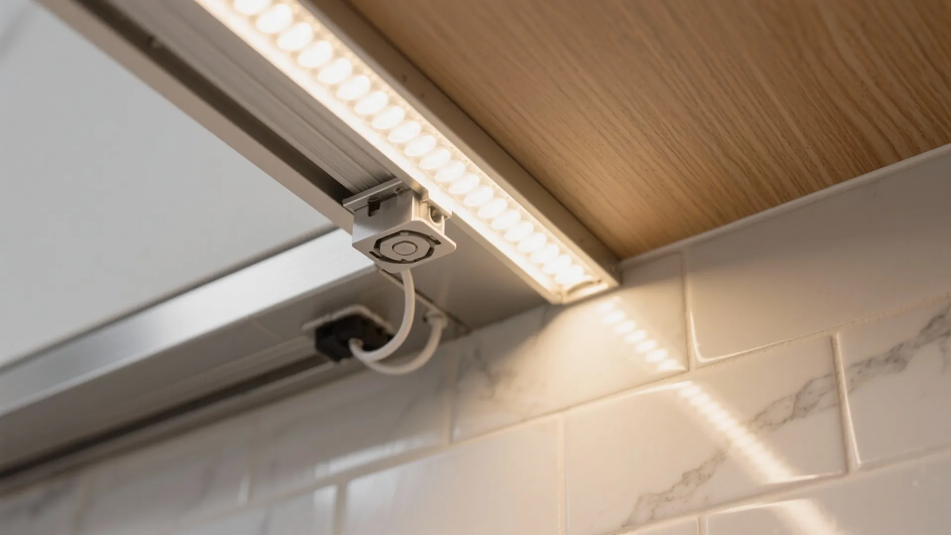 Under-cabinet wash with pivot heads