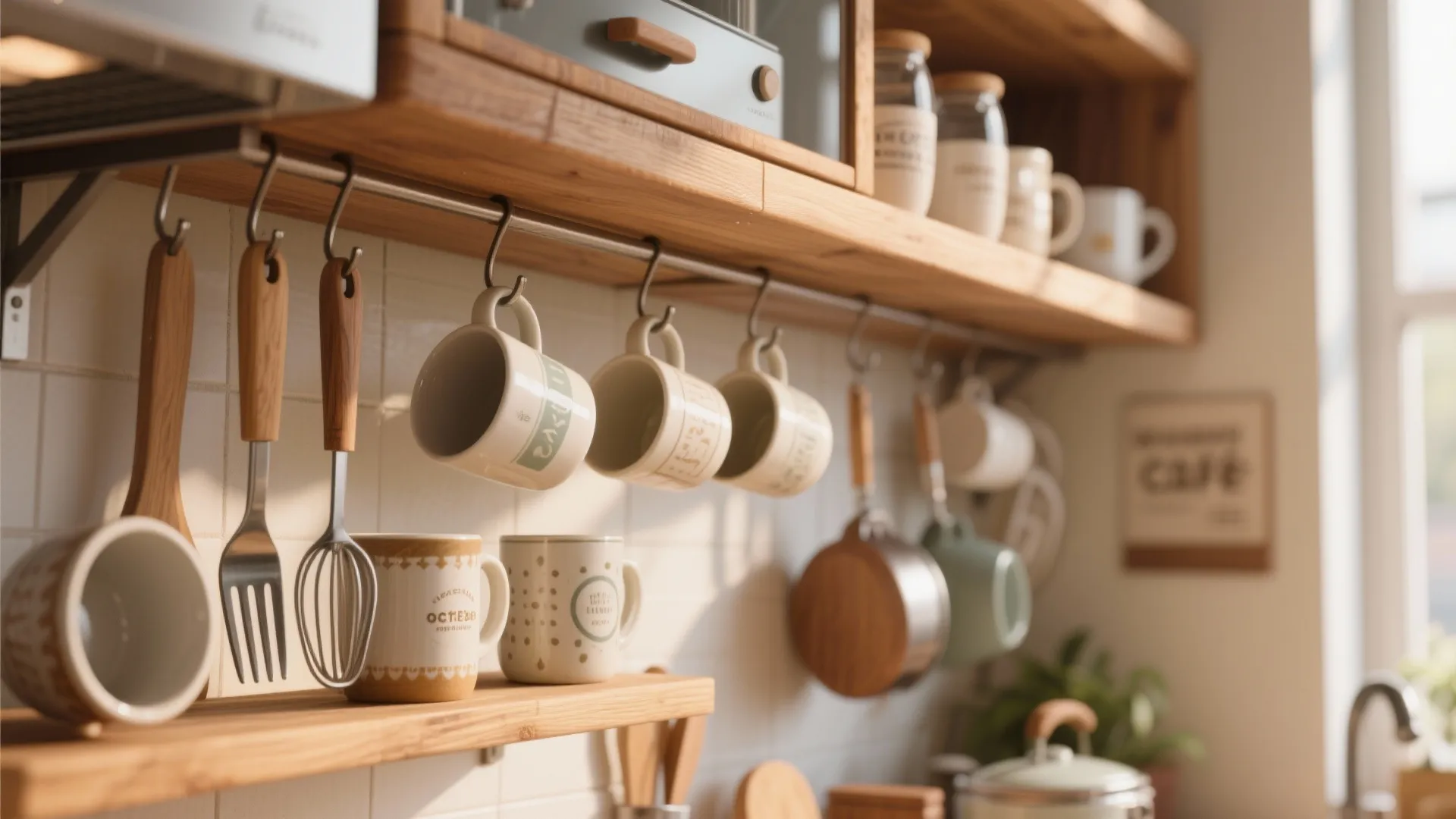 4. Under-Cabinet Hanging Racks
