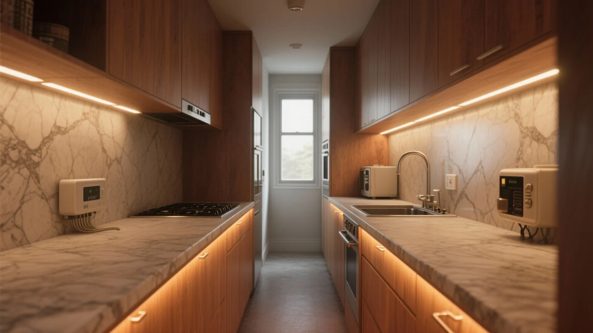 2. Under-cabinet accent rails