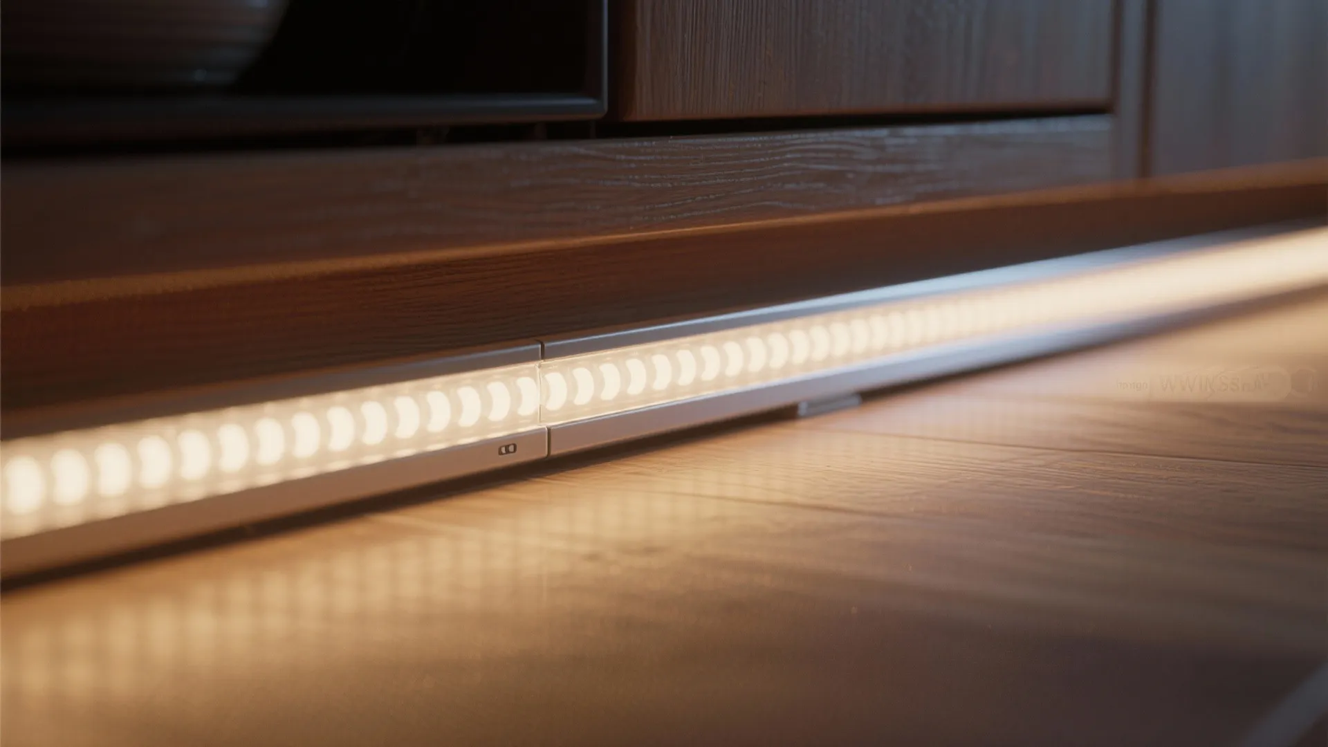 2. Under-cabinet and toe-kick lights for focused work