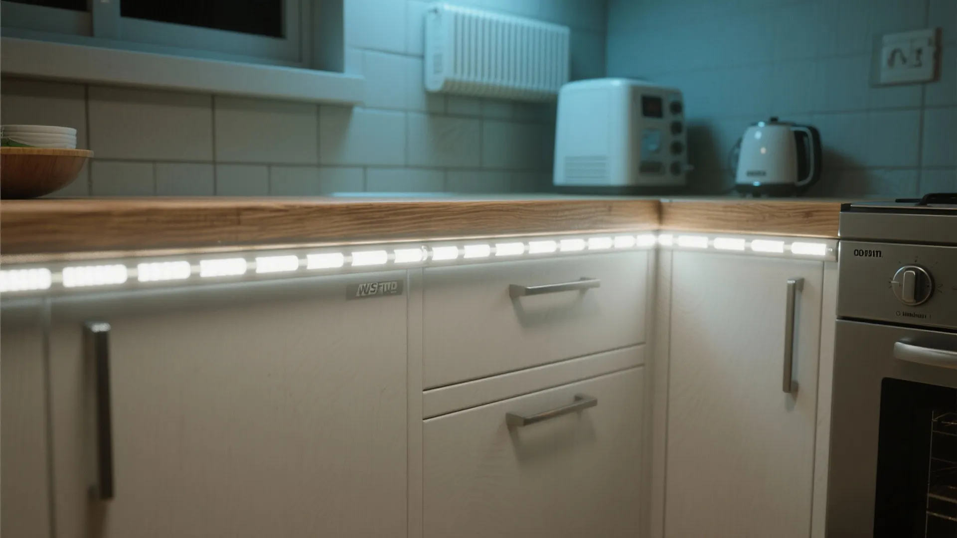 4. Under-cabinet strips for focused tasks