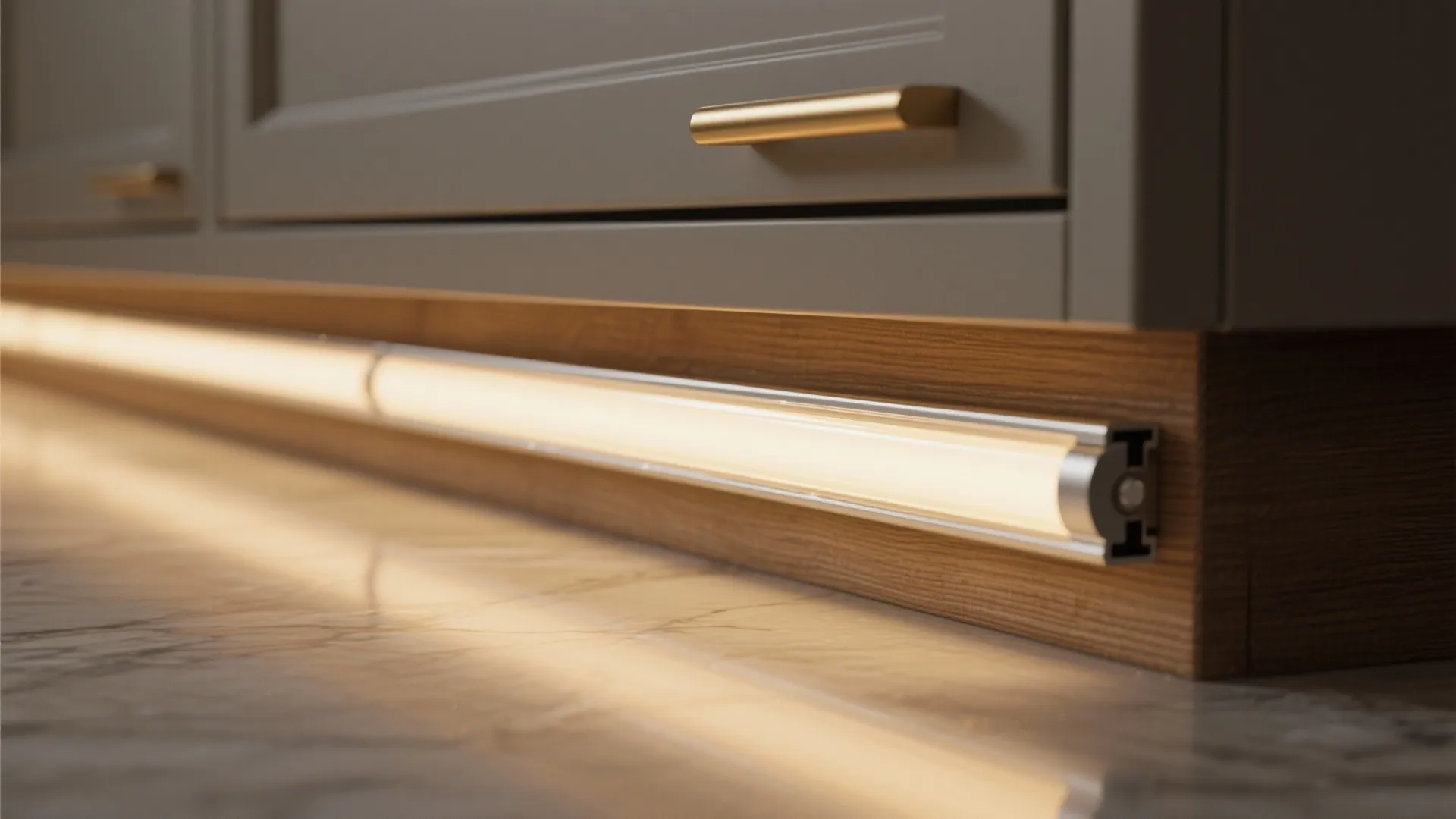 Under-Cabinet and Toe-Kick Glow for Depth