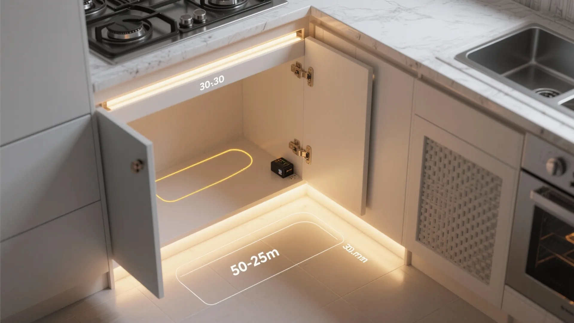 Under‑Cabinet and Toe‑Kick Lighting for Functional Drama