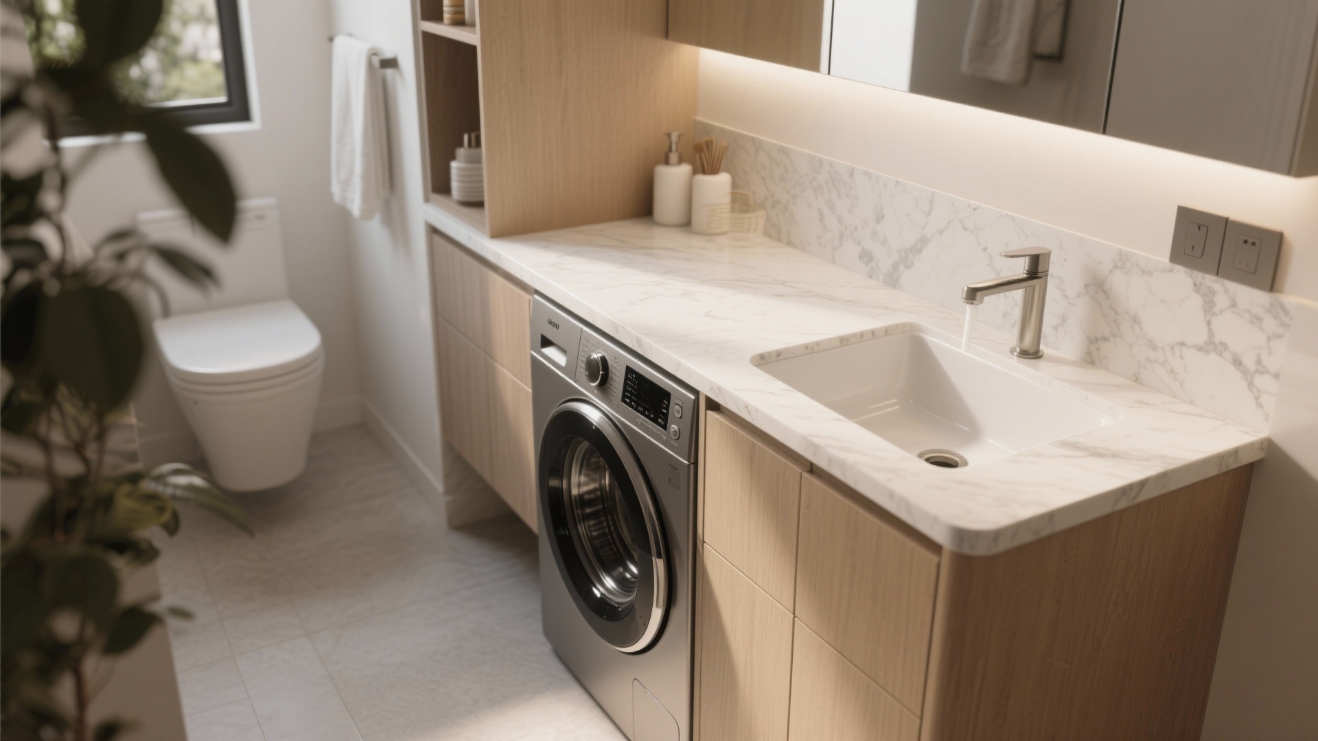 Small Bathroom Laundry Layout: 5 Ways to Fit Washer Dryer