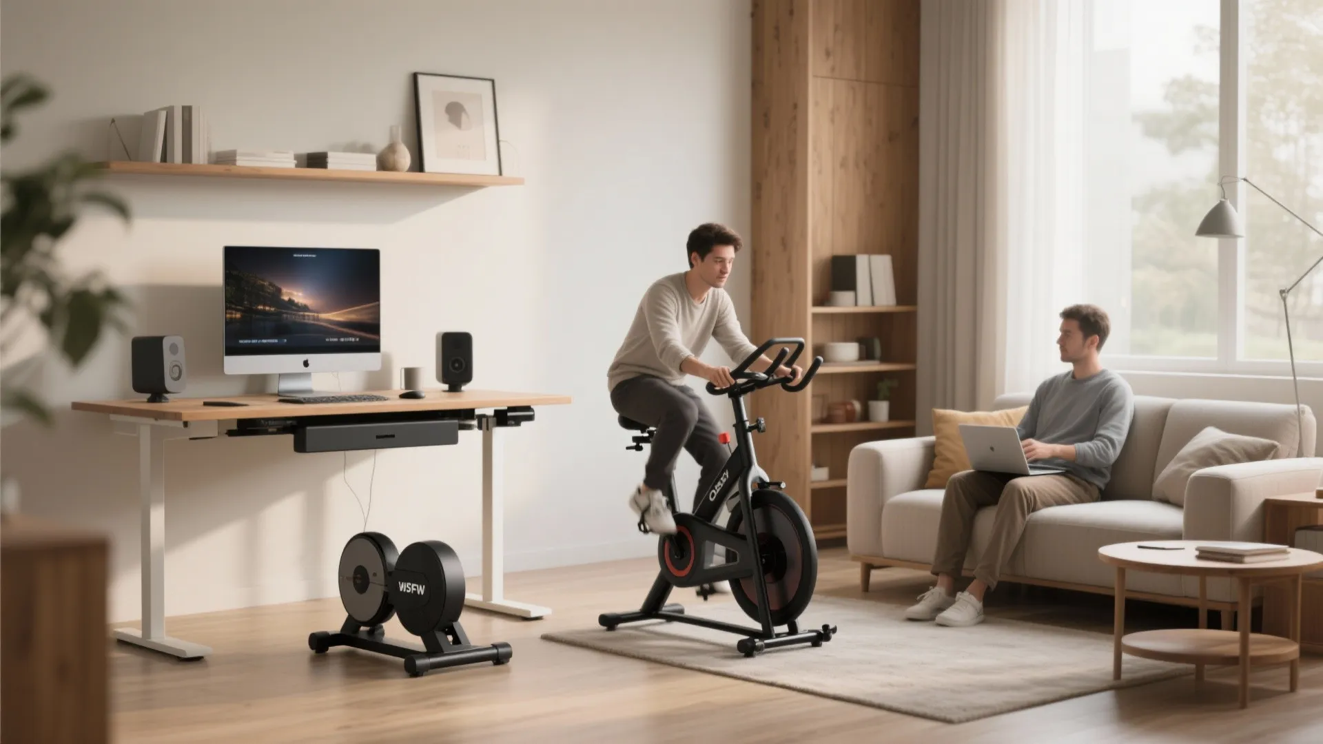 2. Under-desk and compact upright bikes