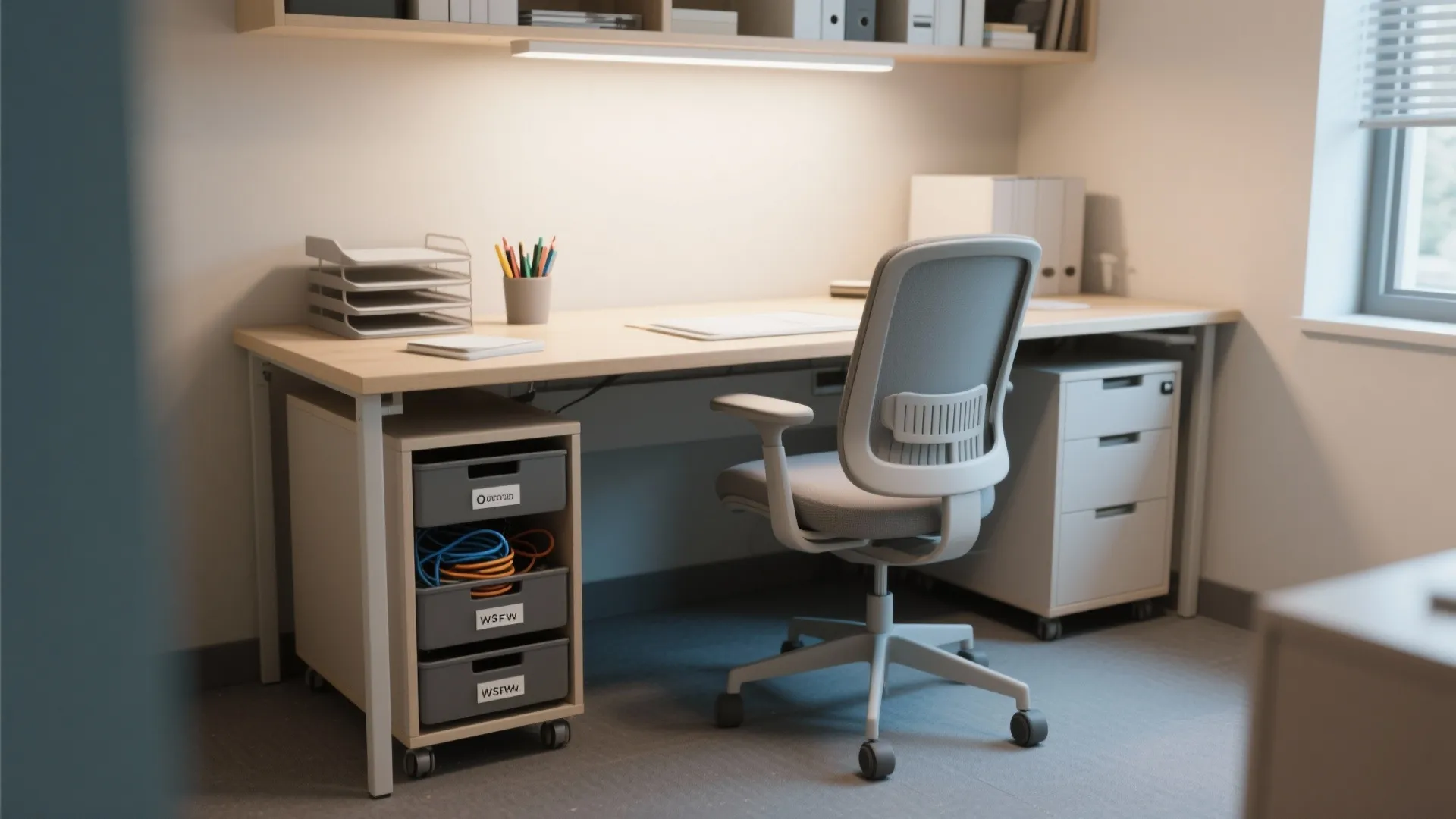 6. Under-Desk Storage Drawers