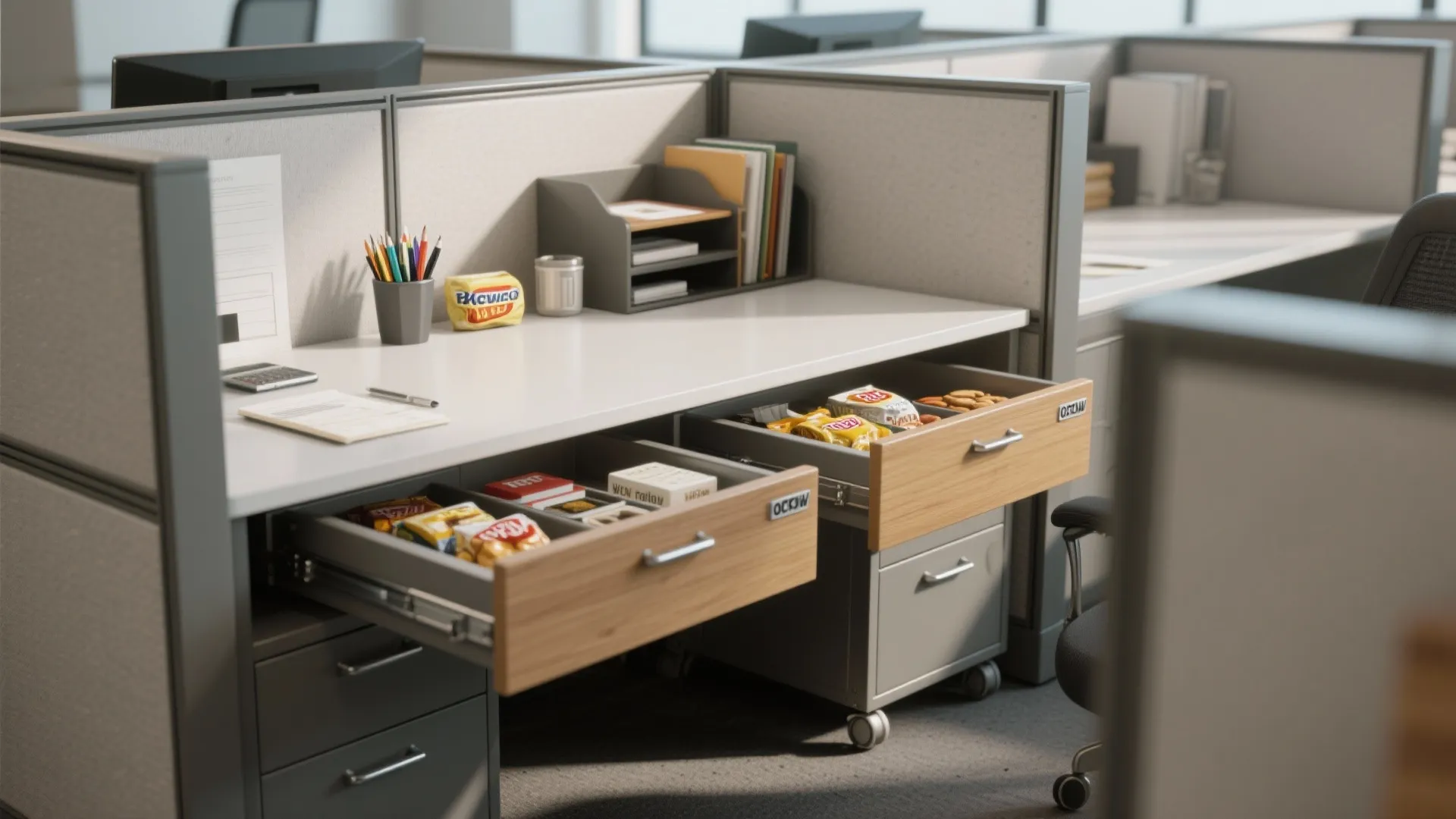 4. Under-Desk Drawers