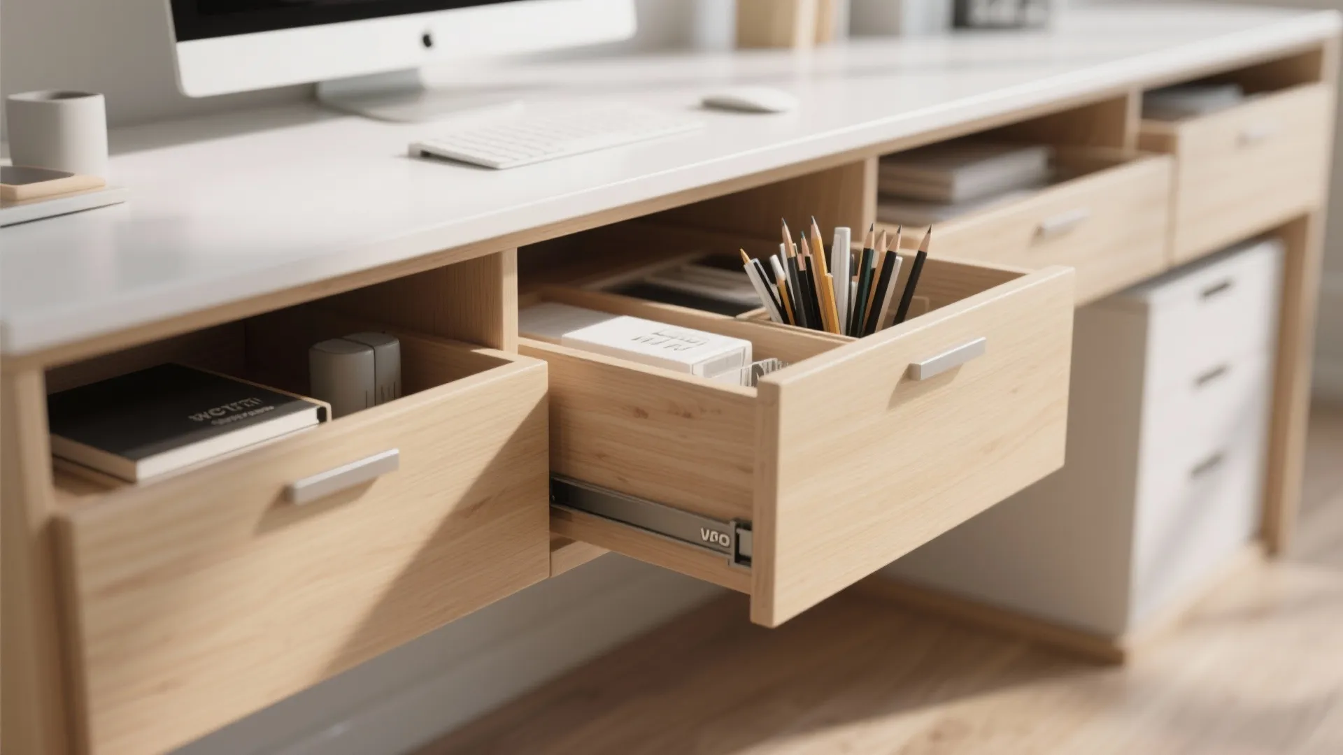 3. Under-Desk Drawers