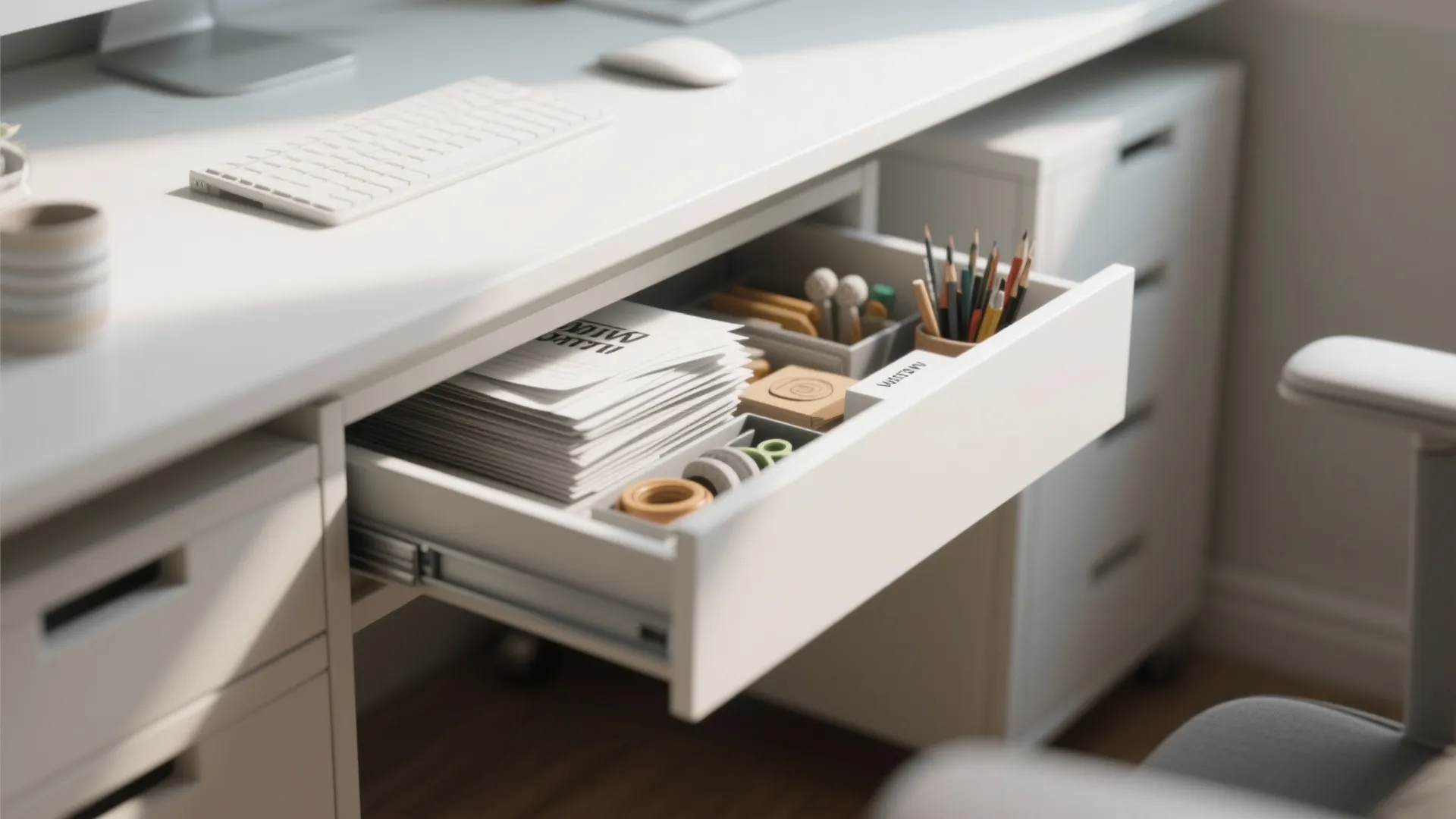 8. Under-Desk Drawers