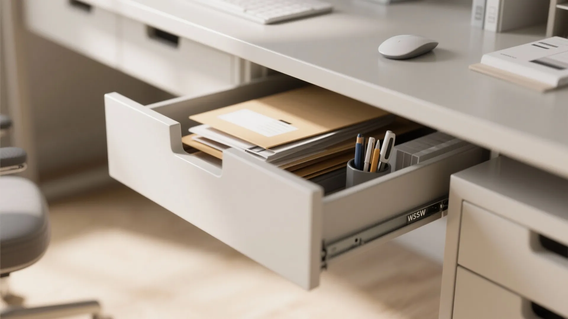 6. Under-Desk Storage Drawers