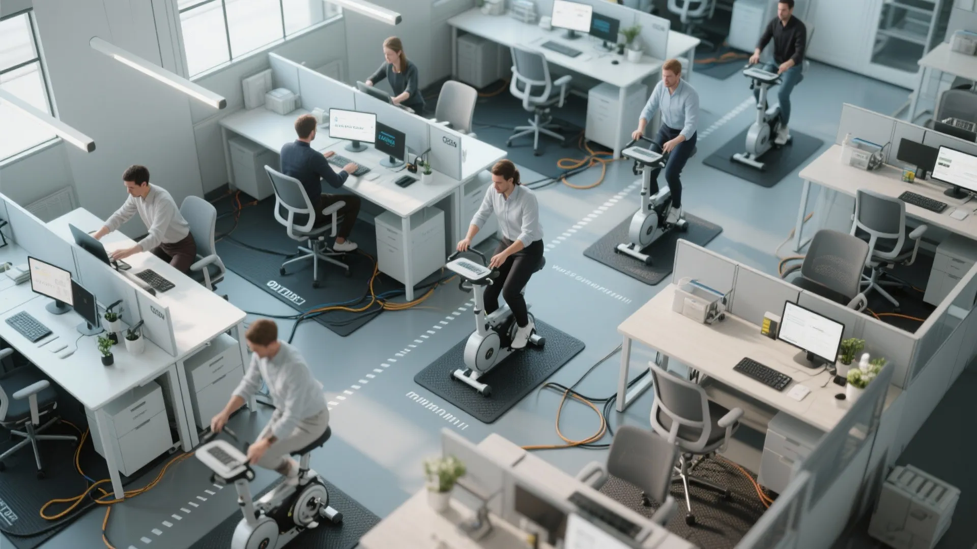 3. Under-Desk Fitness Zone: subtle movement, big impact