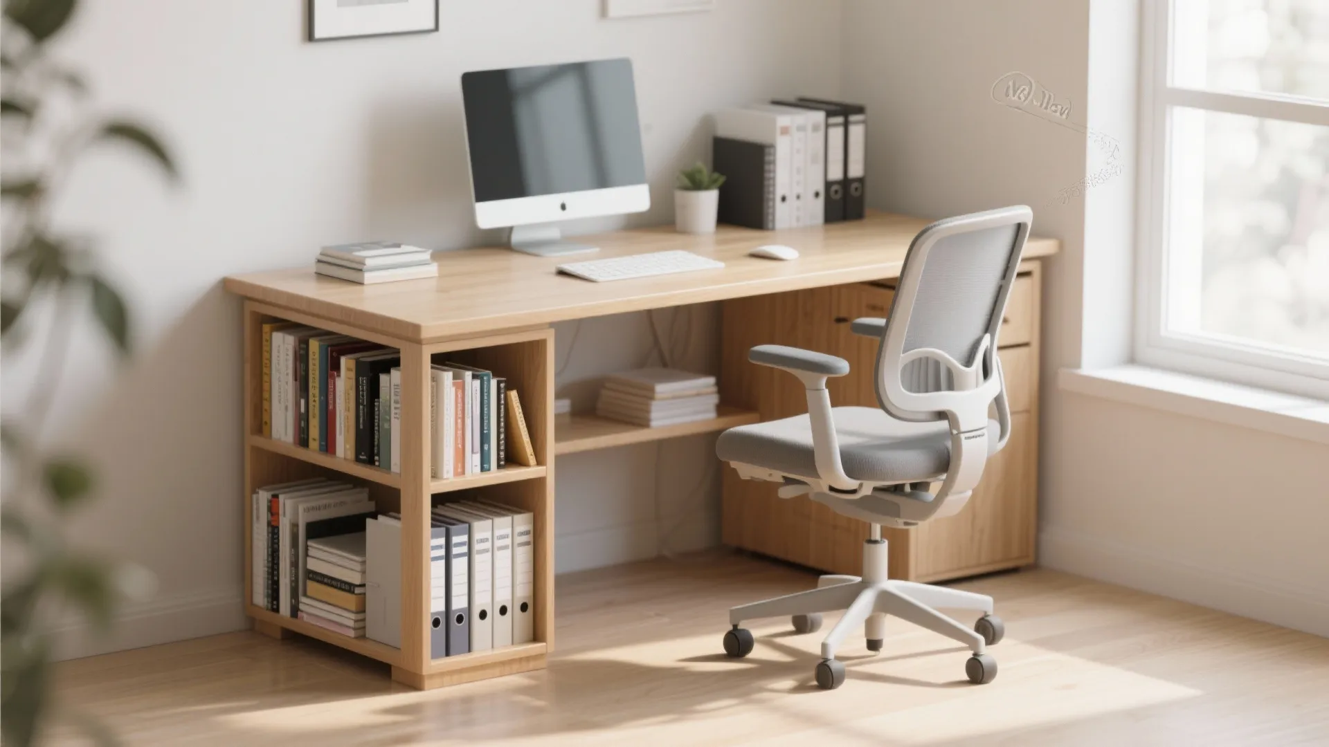 5. Under-Desk Shelving