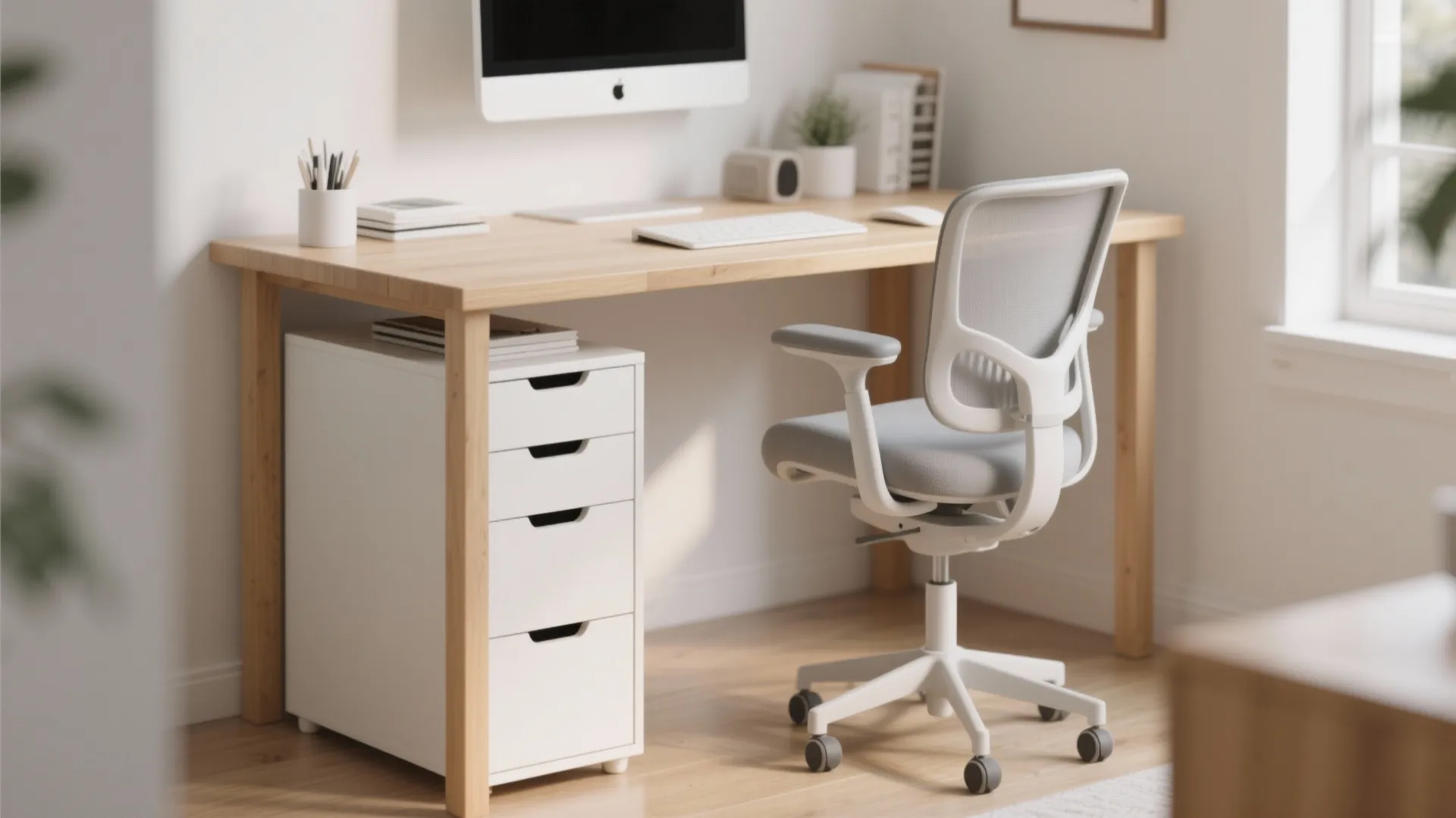 9. Under-Desk Storage