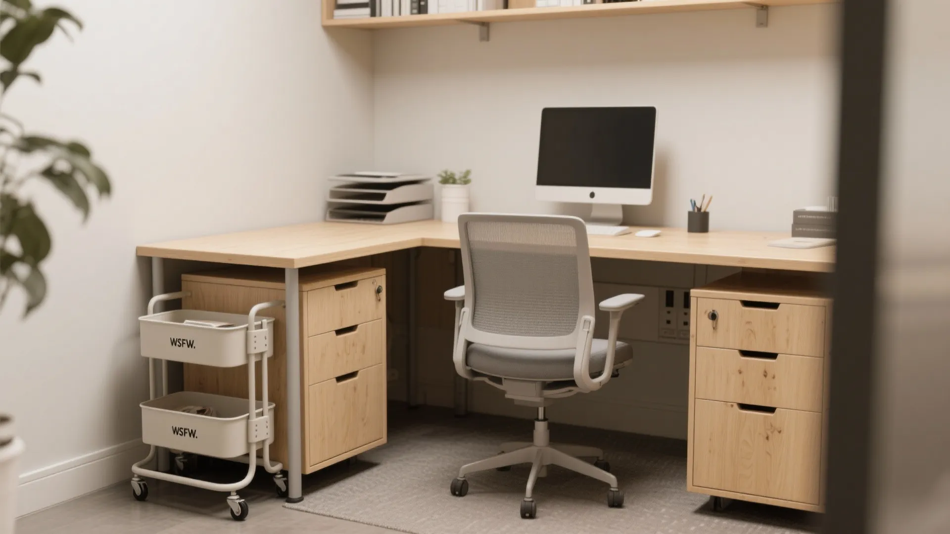 10. Integrate Smart Storage under the Desk