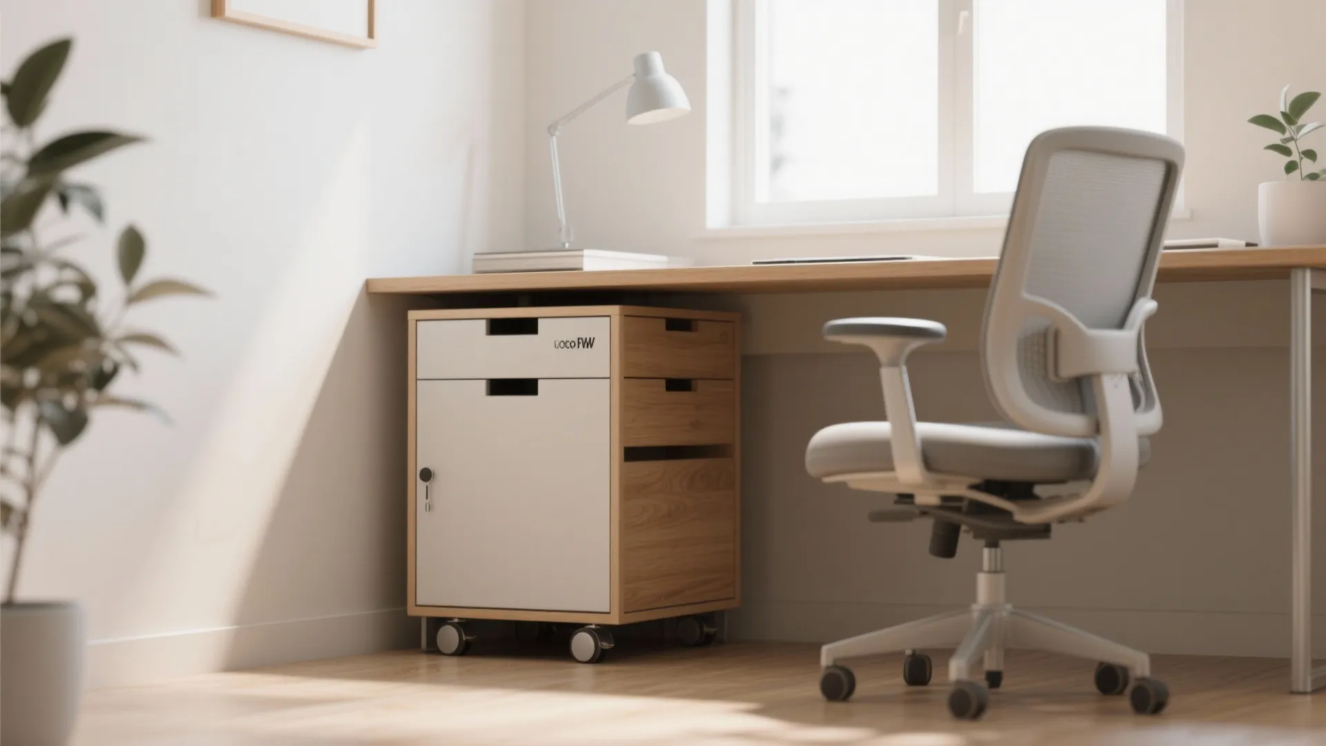 7. Under-Desk Storage