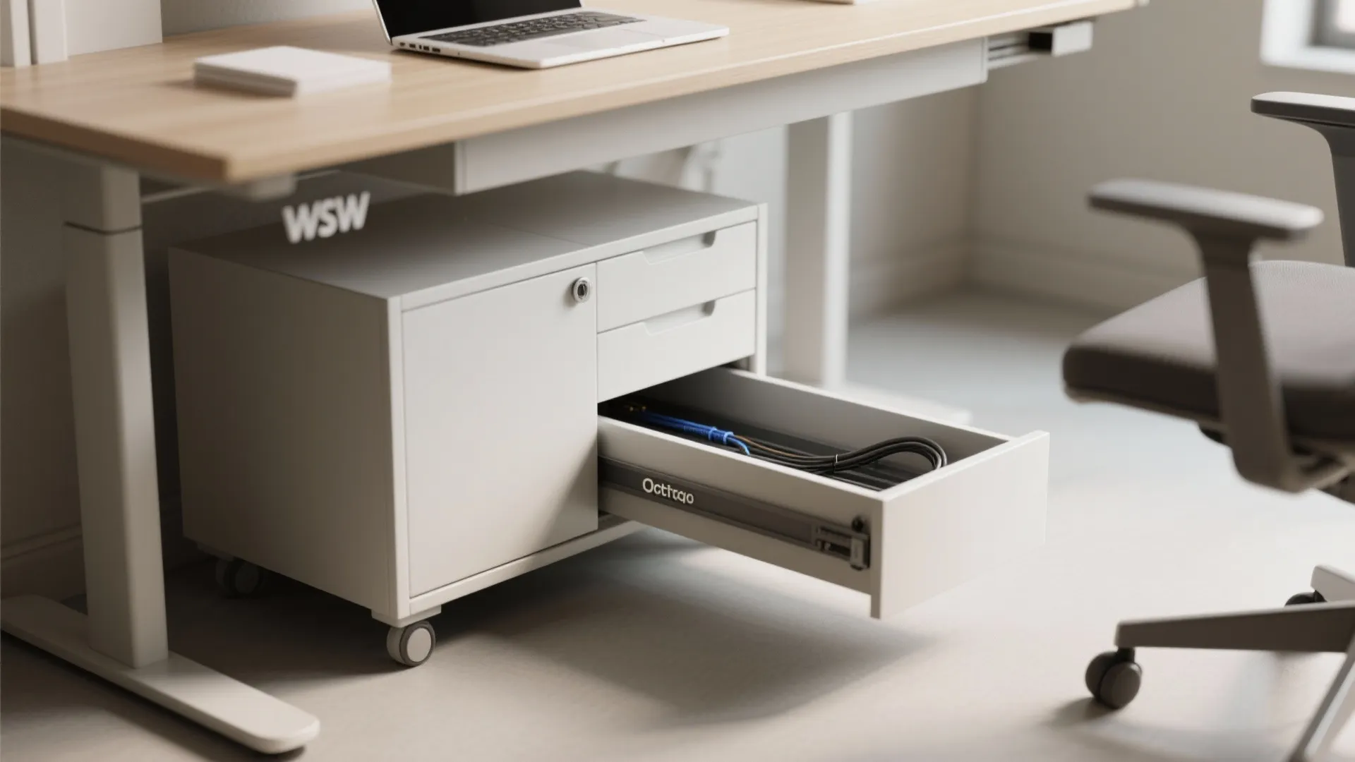 9. Under-desk Storage Solutions