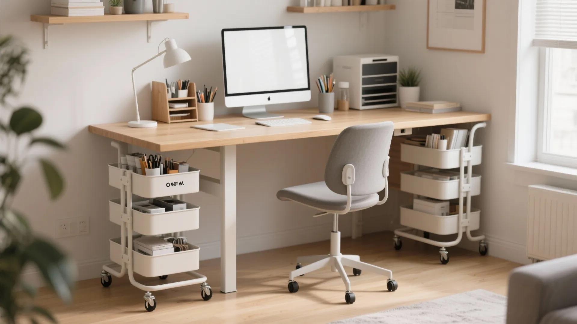 Under-Desk Storage Carts