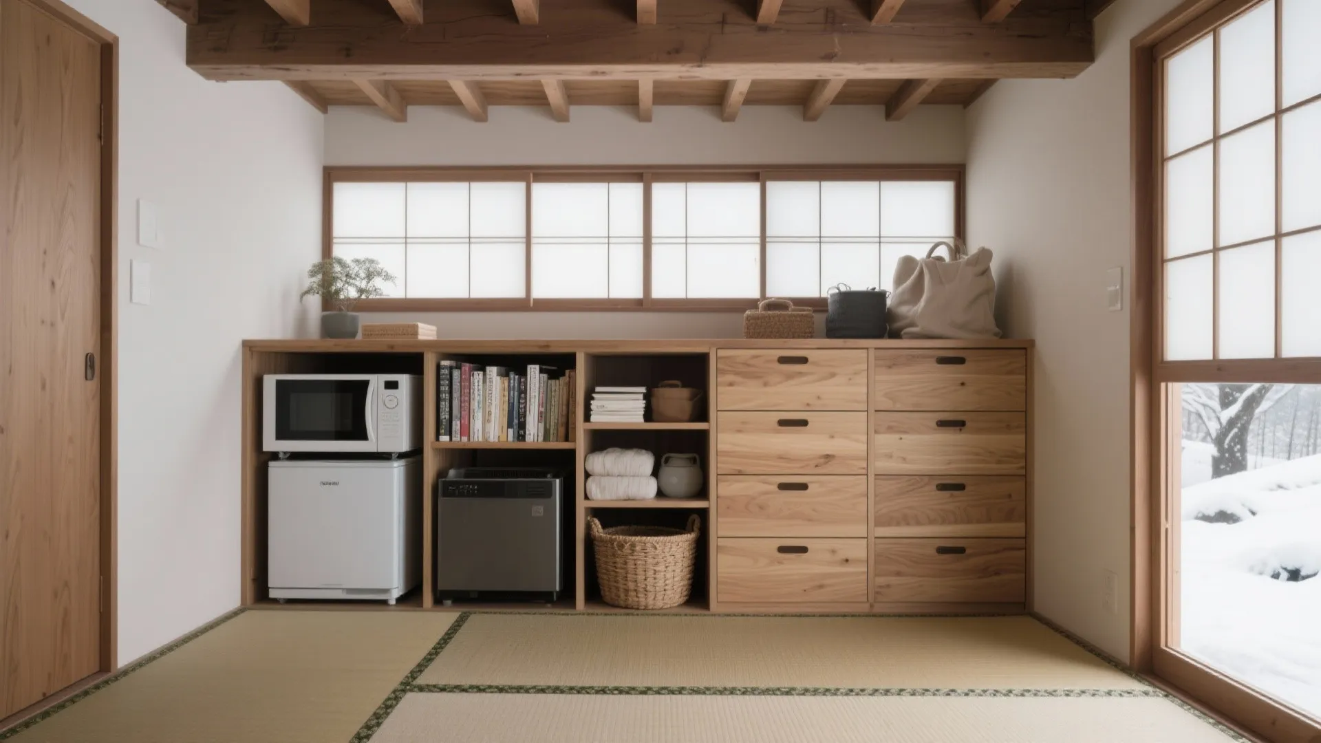 Tips 3: ロフト下は“深さ別”収納で熱環境をコントロール（収纳技巧）