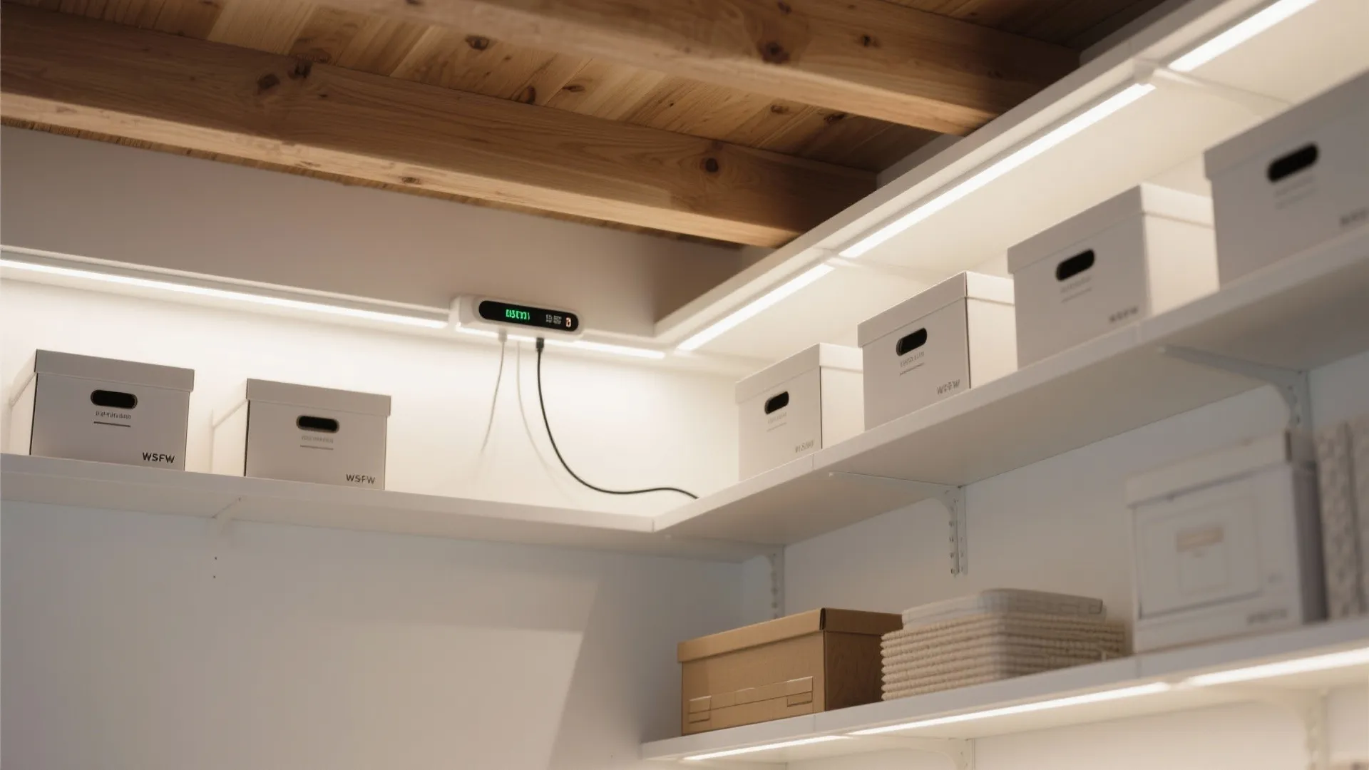 収納と光を一体化：ロフト下収納の内照を“マグネット式”に交換