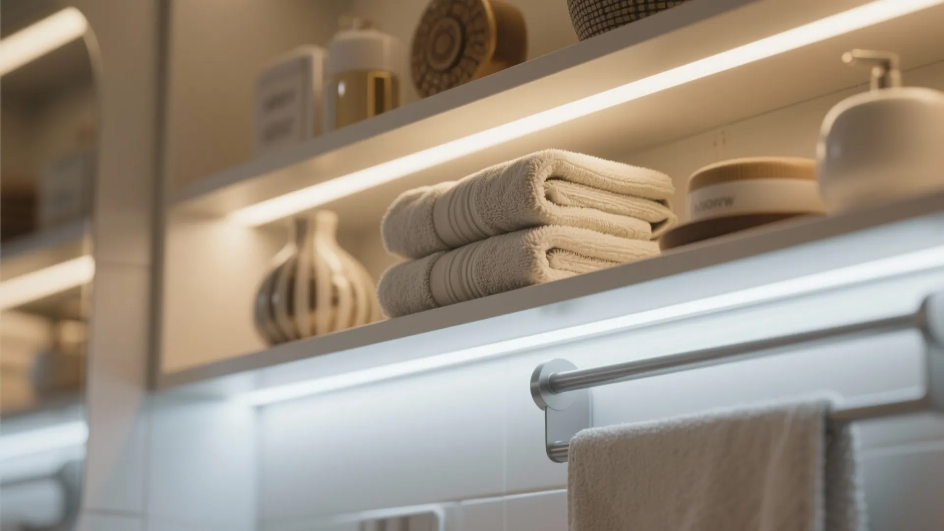 6. Under-Shelf Accent Lighting