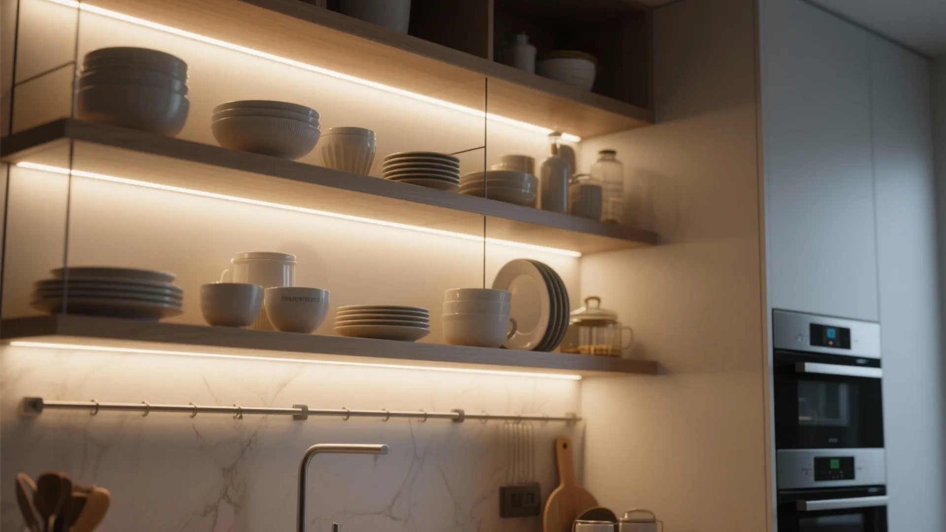 5. Under-Shelf Lighting