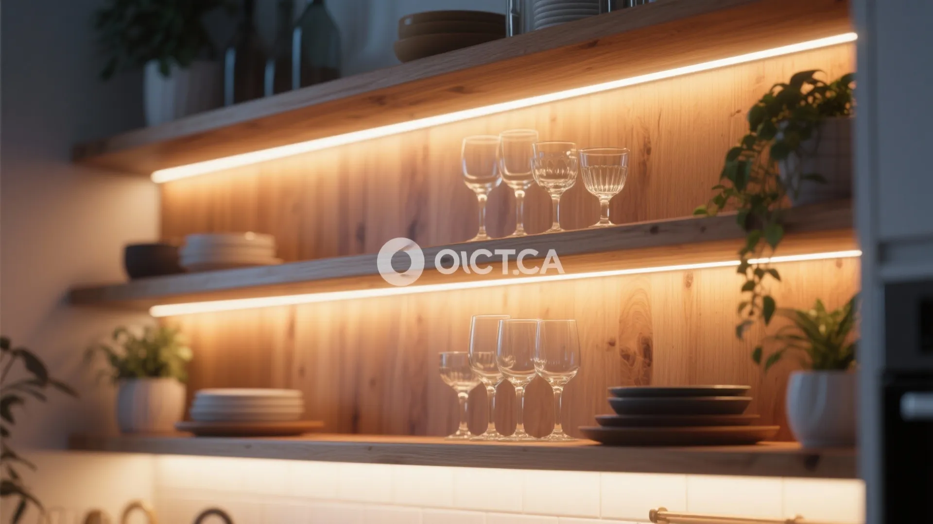 3. Add Under-Shelf Lighting