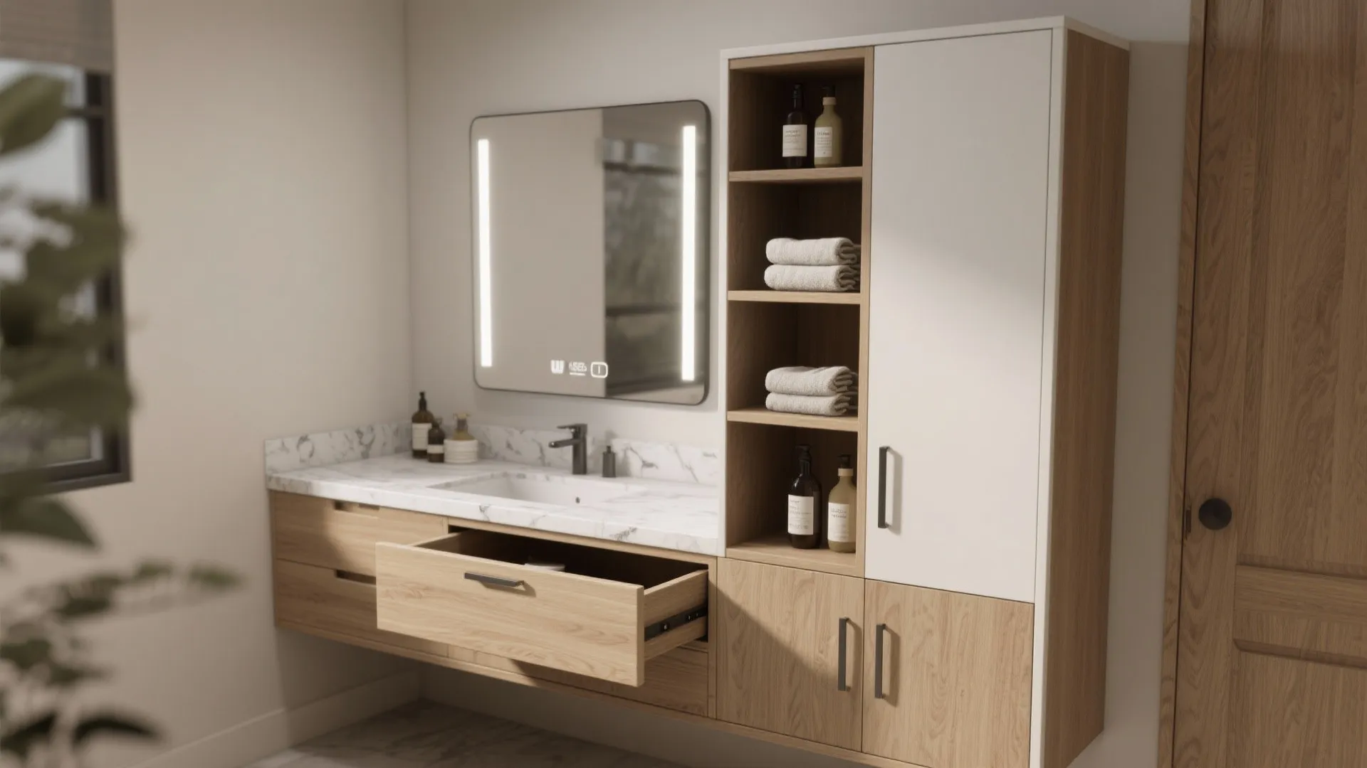 Under-Sink Drawer + Side Tower Combo